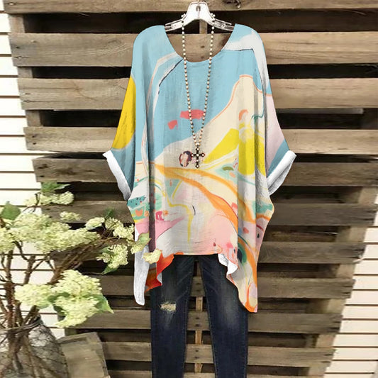 All-Over Print Women's Bat Sleeve Shirt