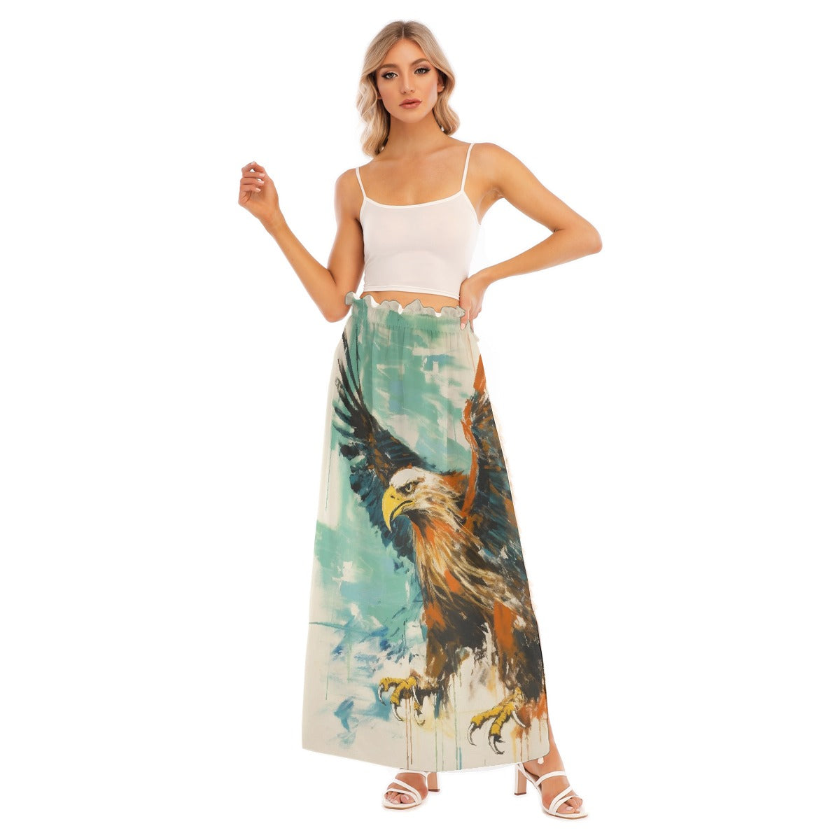 All-Over Print Women's Side Split Skirt