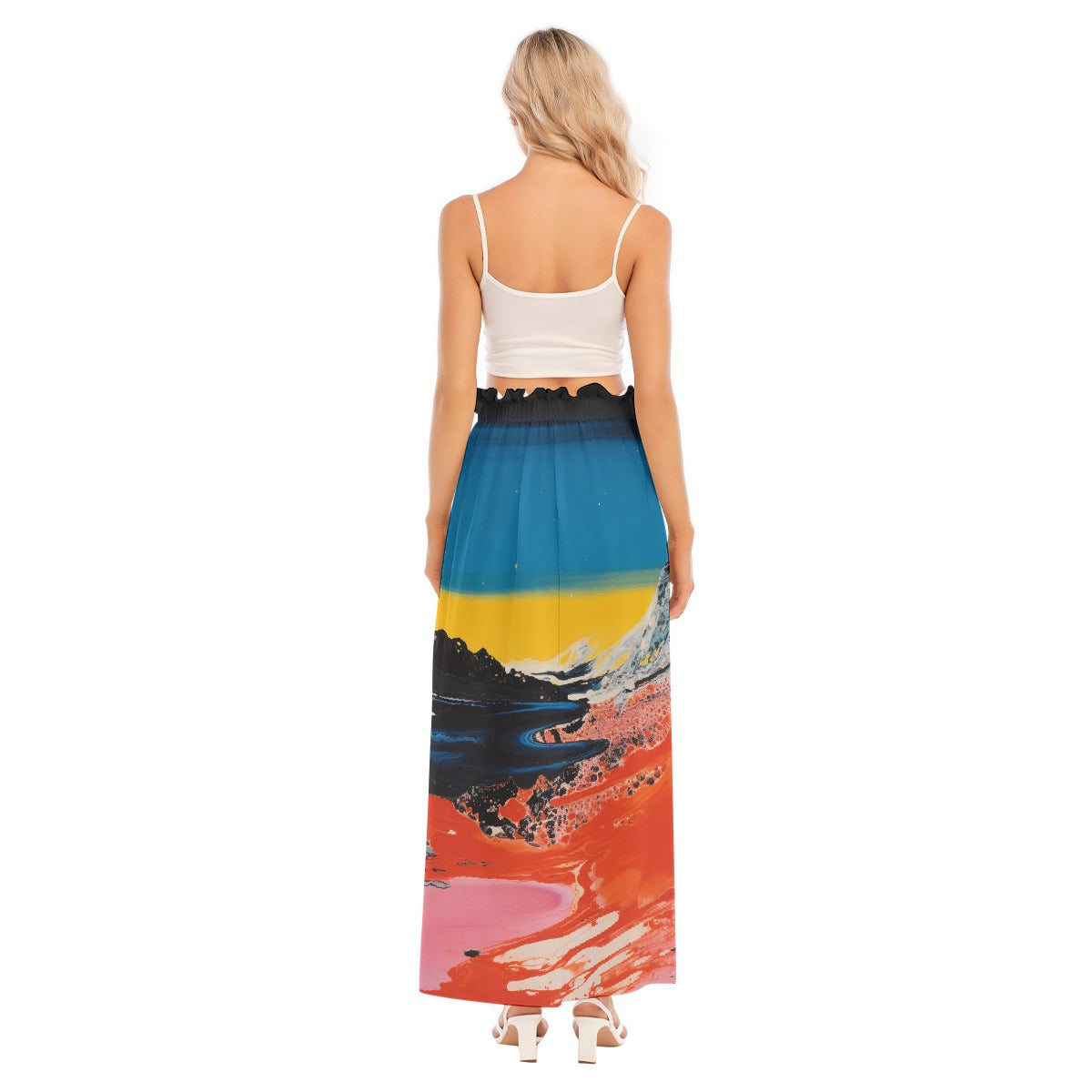 All-Over Print Women's Side Split Skirt