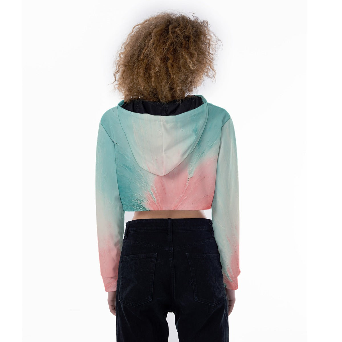 All-Over Print Women's Crop Top Hoodie