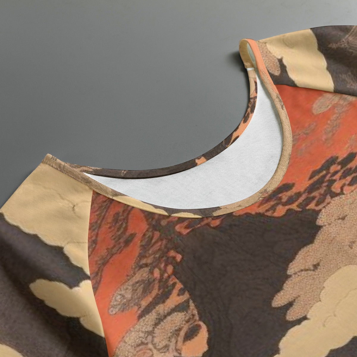 All-Over Print Women's Round Neck T-shirt With Raglan Sleeve