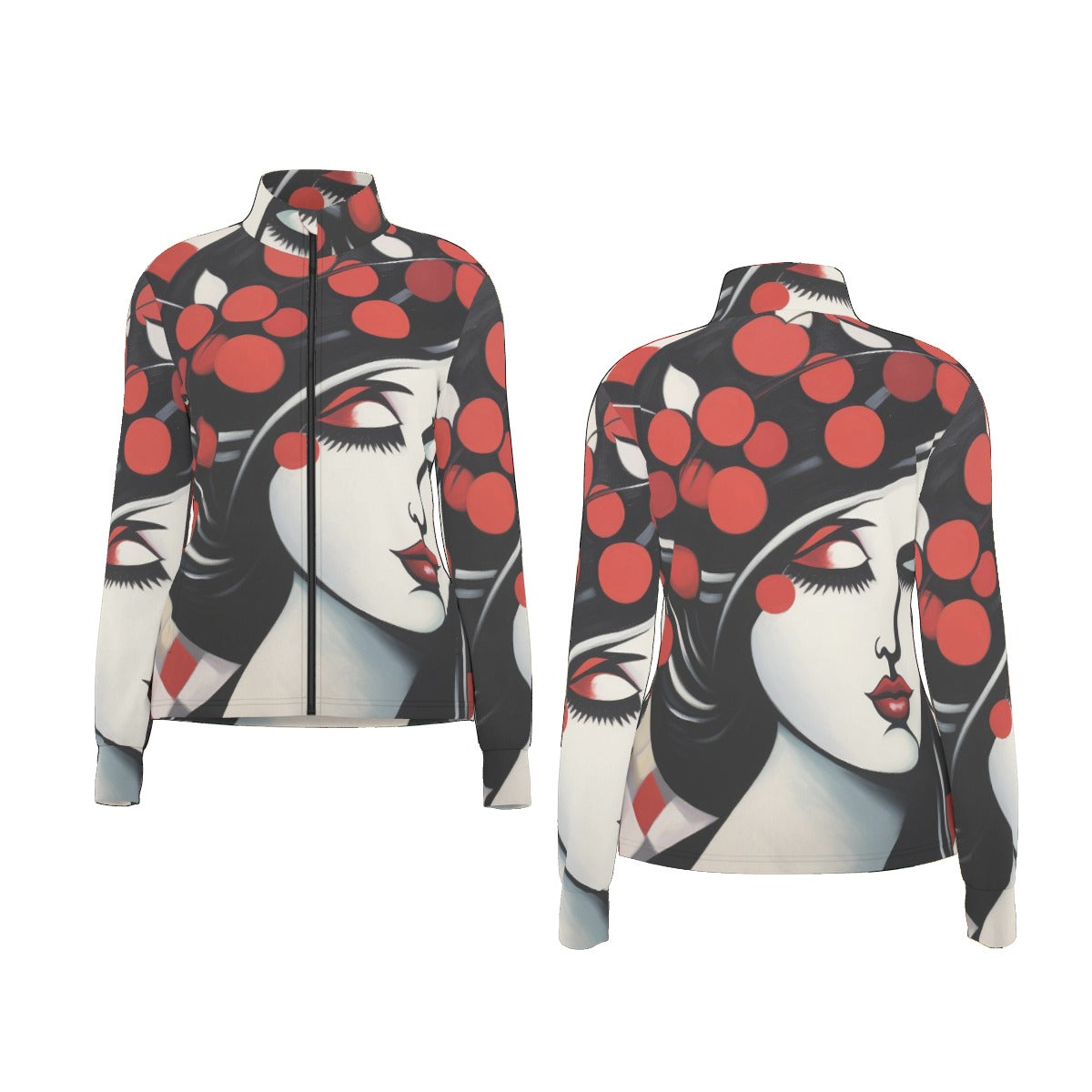 All-Over Print Women's Long Sleeve Thumbhole Jacket