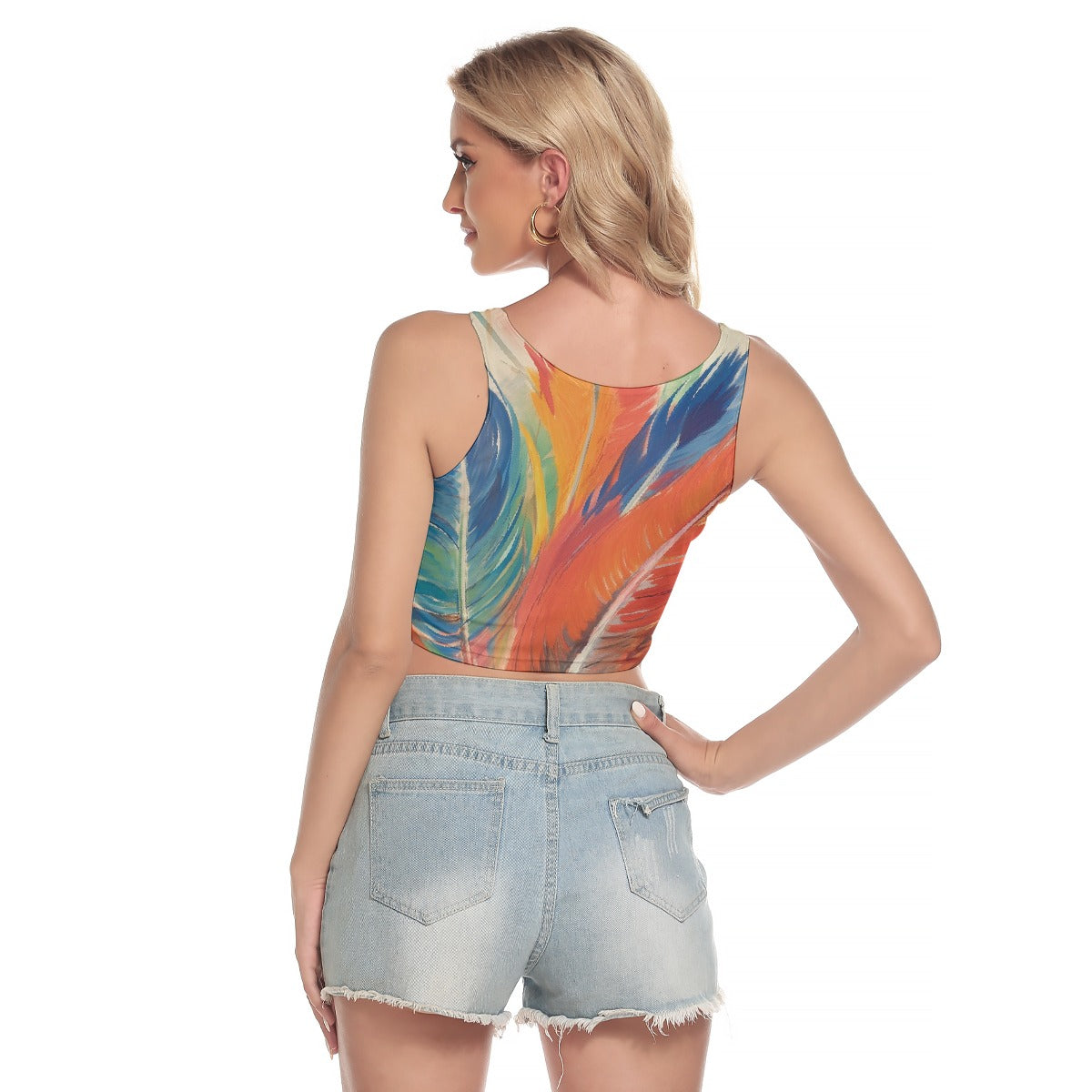 All-Over Print Women's Sport Crop Tank Top