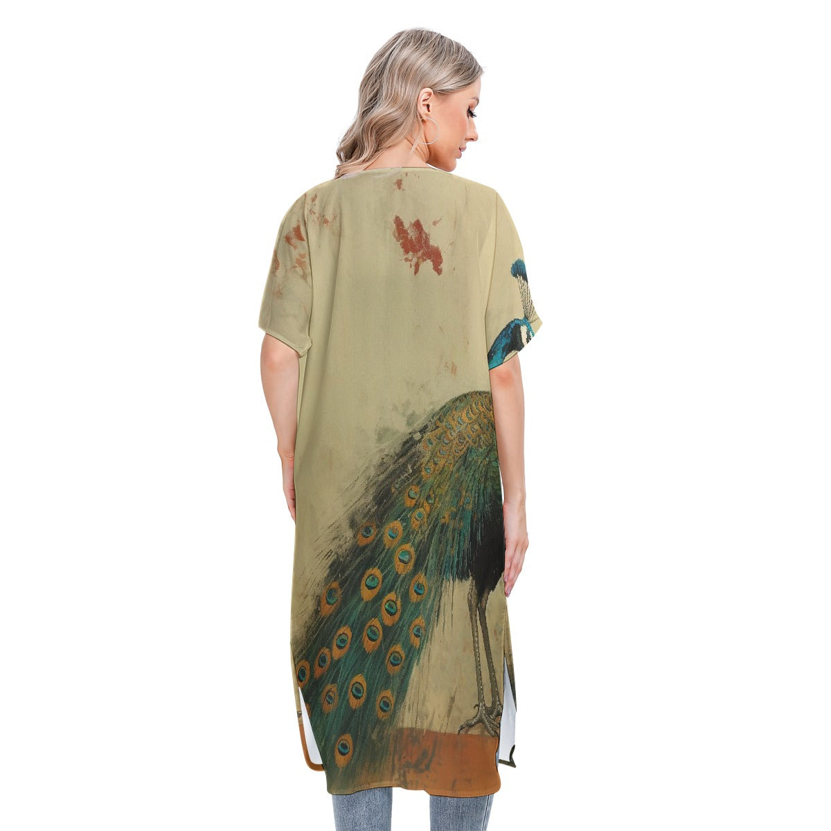 All-Over Print Women's Short Sleeve Cardigan