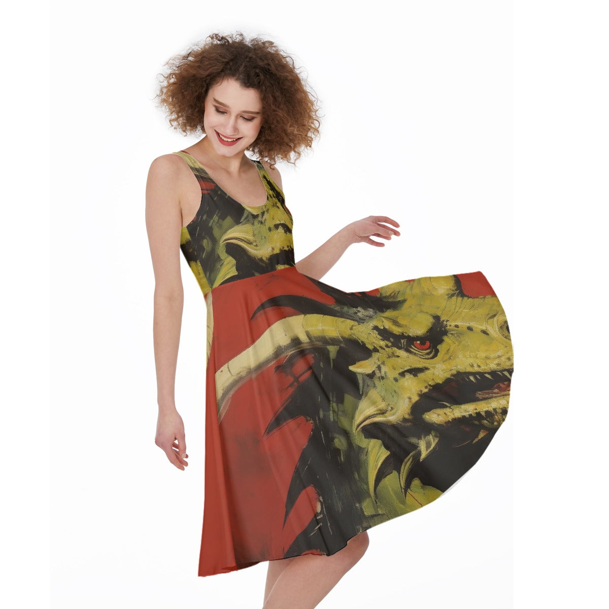 All-Over Print Women's Sleeveless Dress