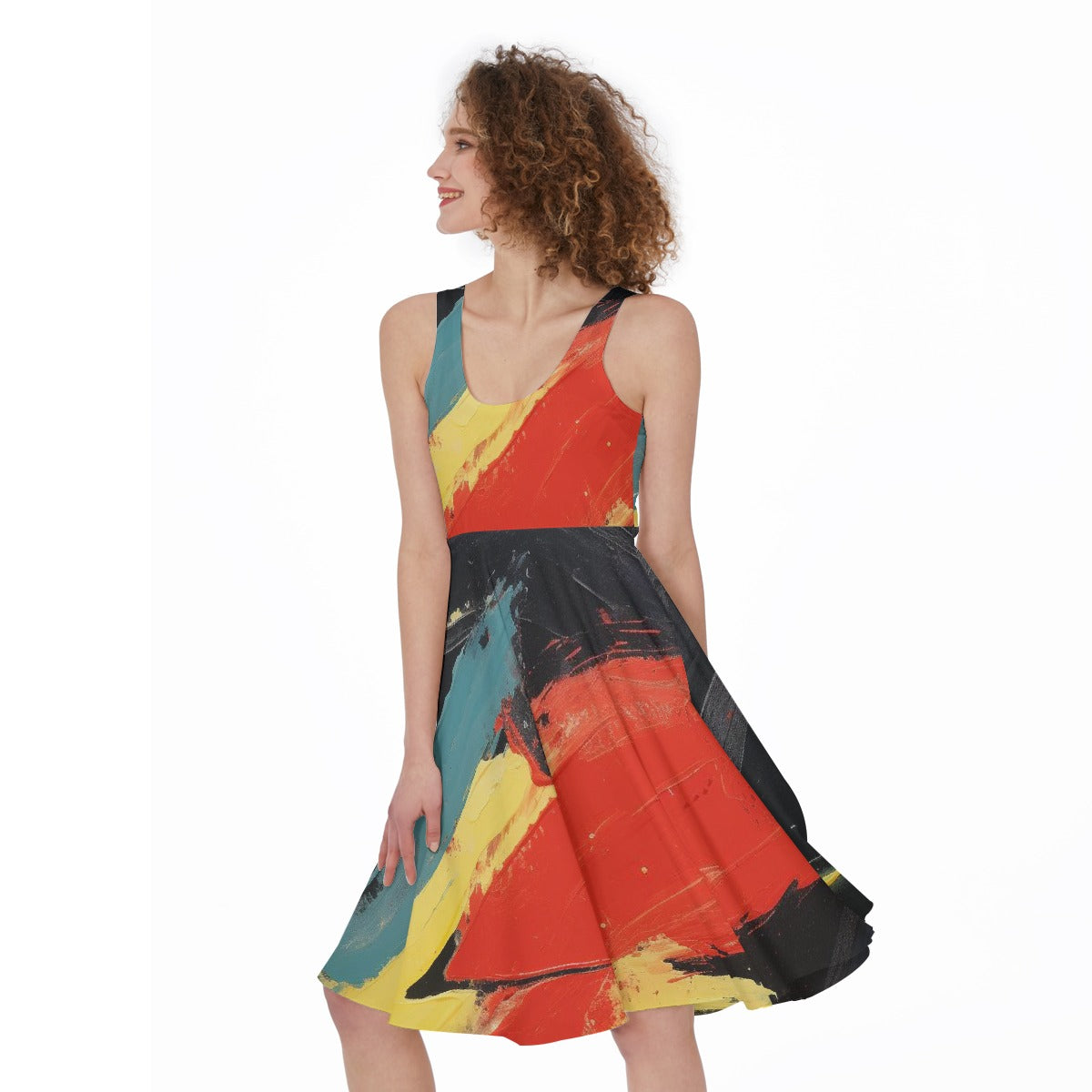 All-Over Print Women's Sleeveless Dress
