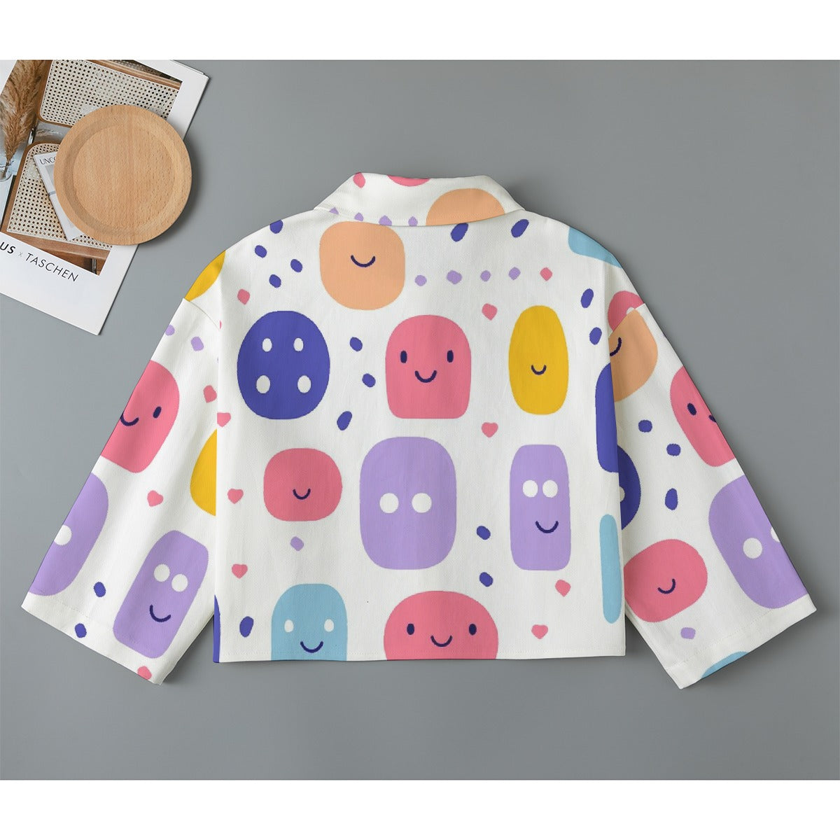 All-Over Print Women's Cropped Jacket | 245GSM Cotton