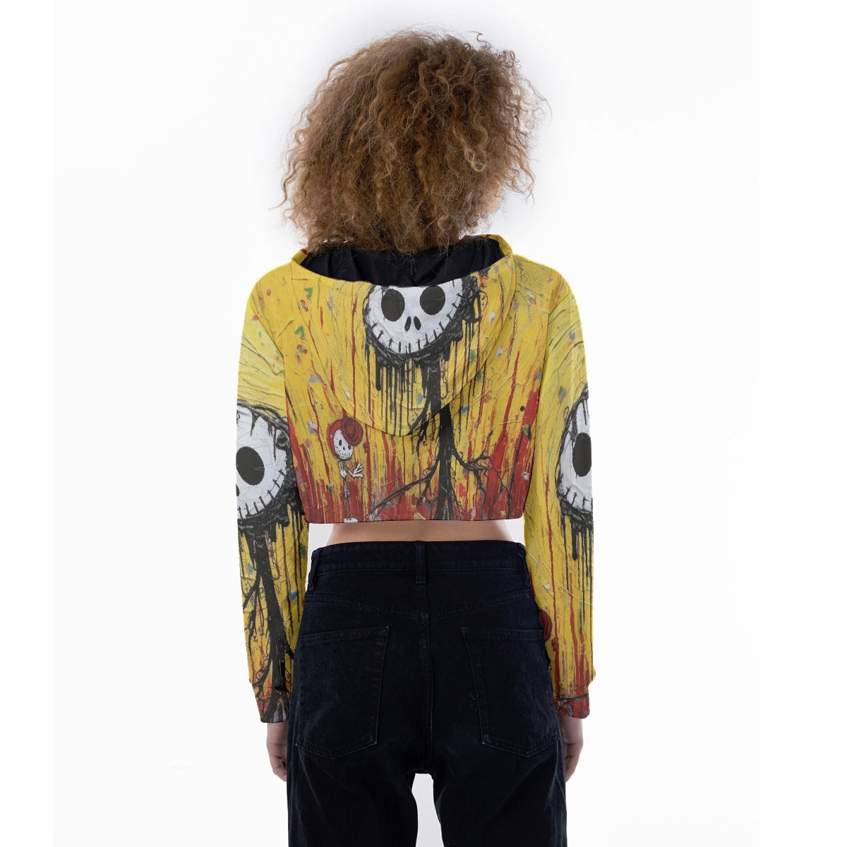 All-Over Print Women's Crop Top Hoodie