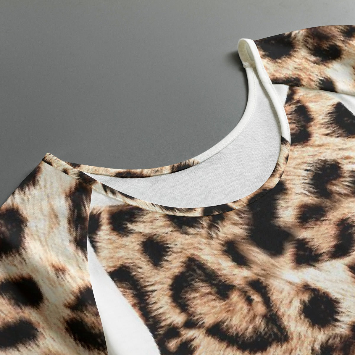 All-Over Print Women's Round Neck T-shirt With Raglan Sleeve
