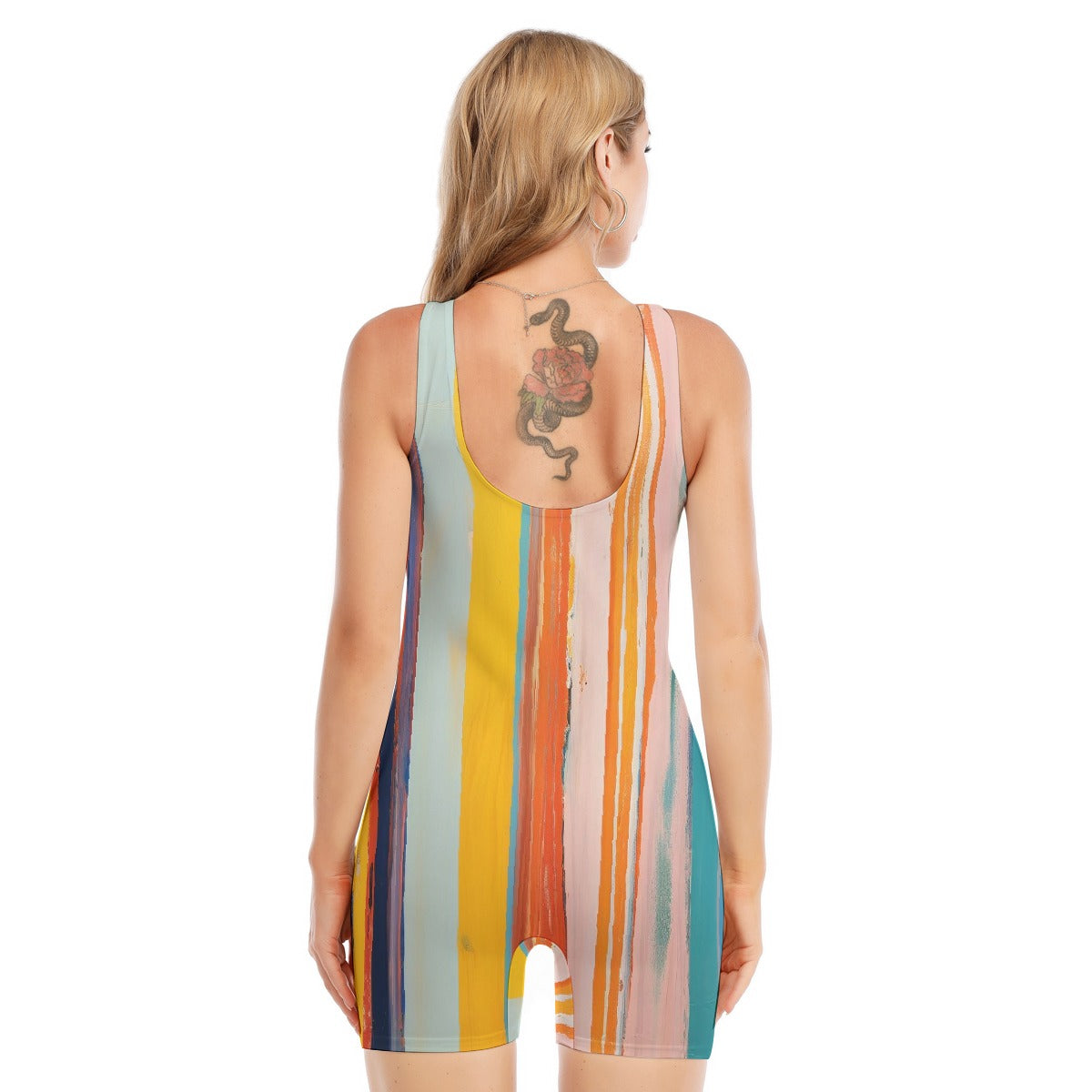 All-Over Print Women's Sleeveless One-piece Swimsuit