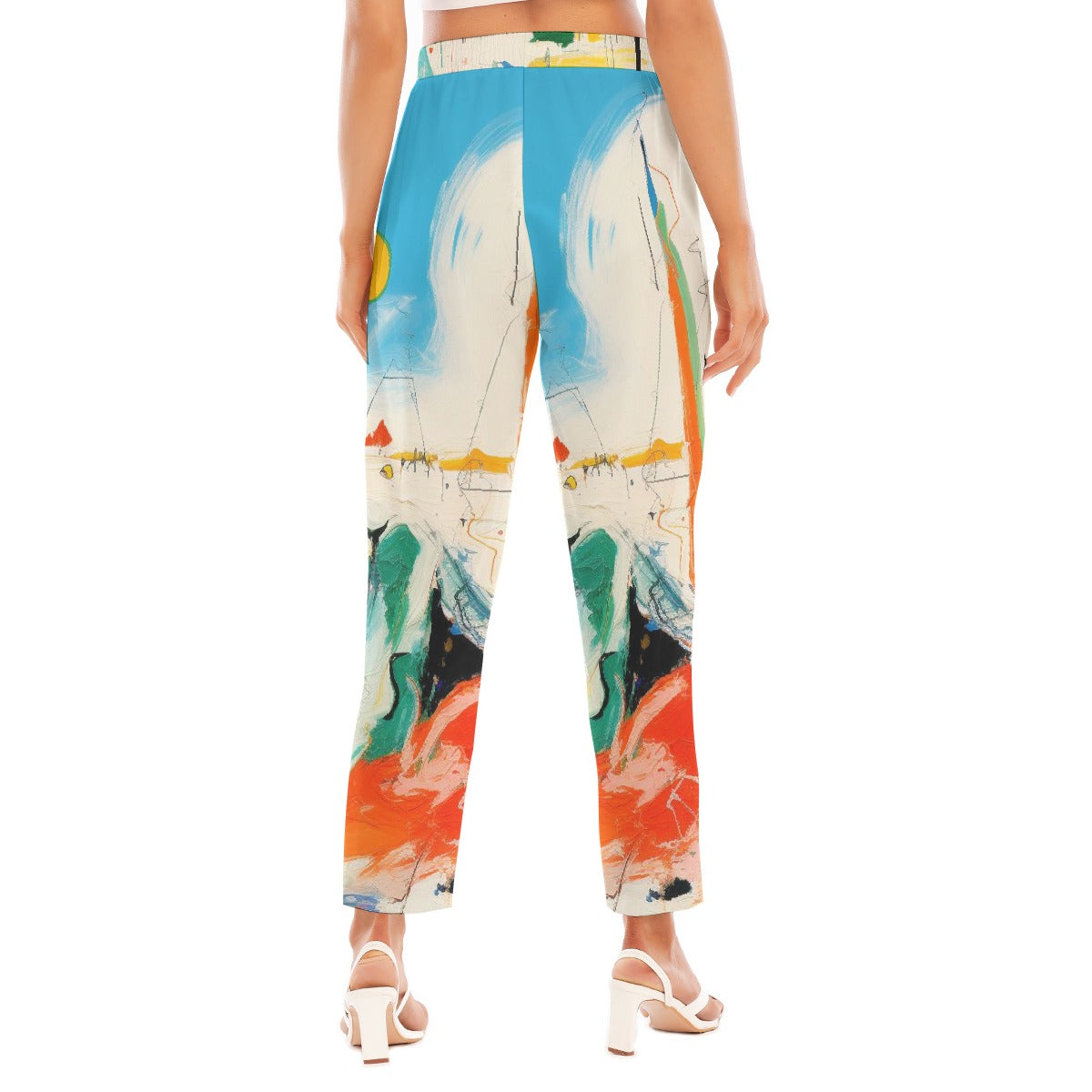 All-Over Print Women's Loose Straight-leg Pants