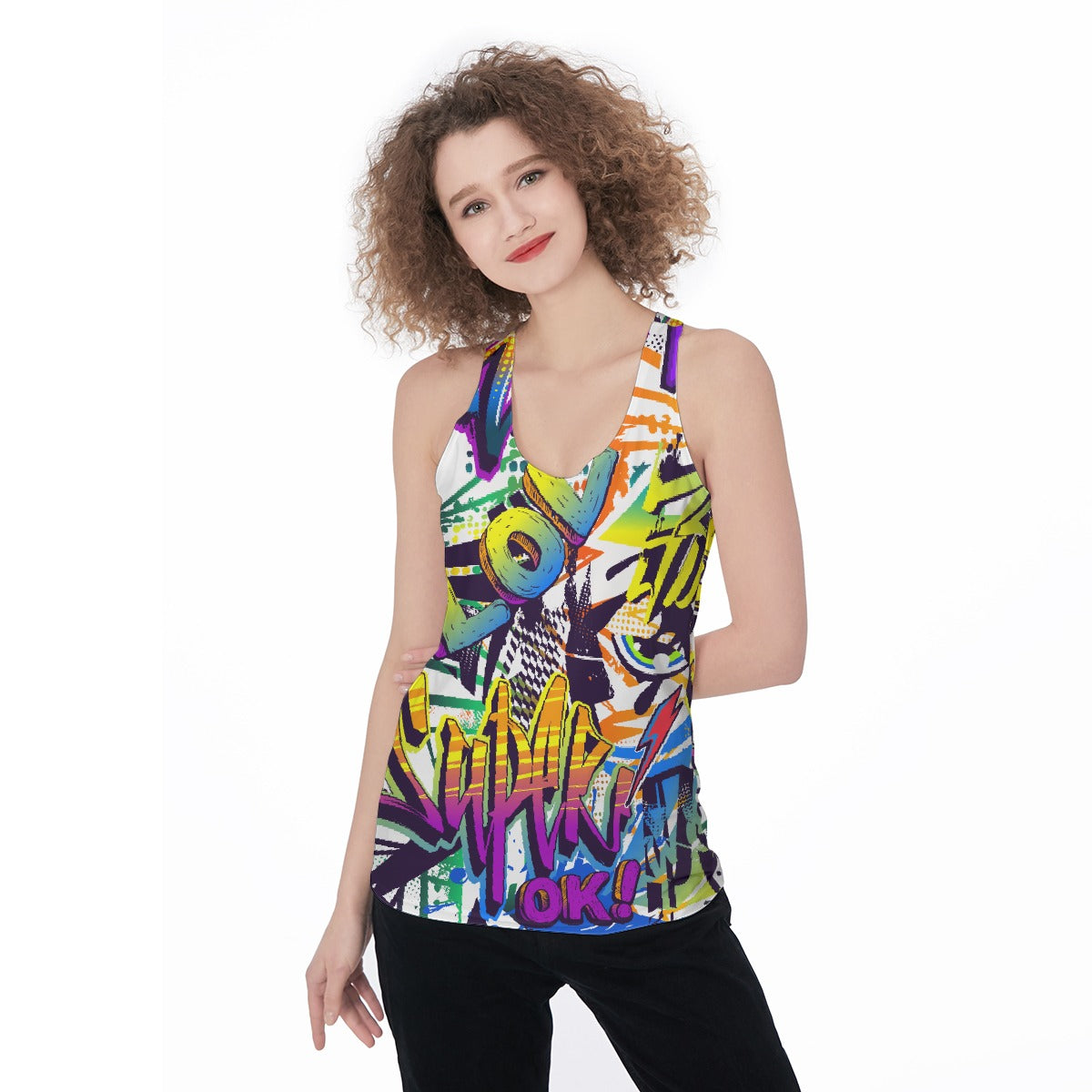 All-Over Print Women's Racerback Tank Top
