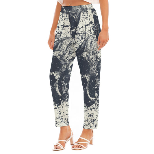 All-Over Print Women's Loose Straight-leg Pants