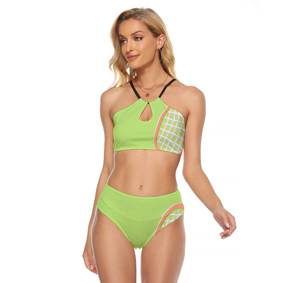 All-Over Print Women's Cami Keyhole One-piece Swimsuit