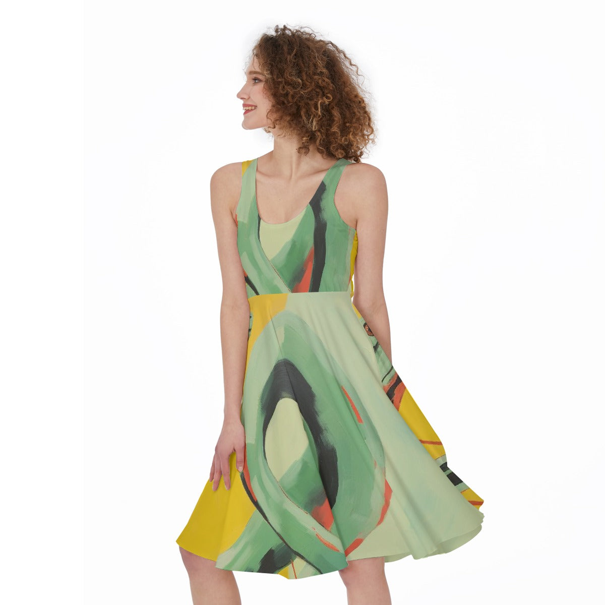 All-Over Print Women's Sleeveless Dress