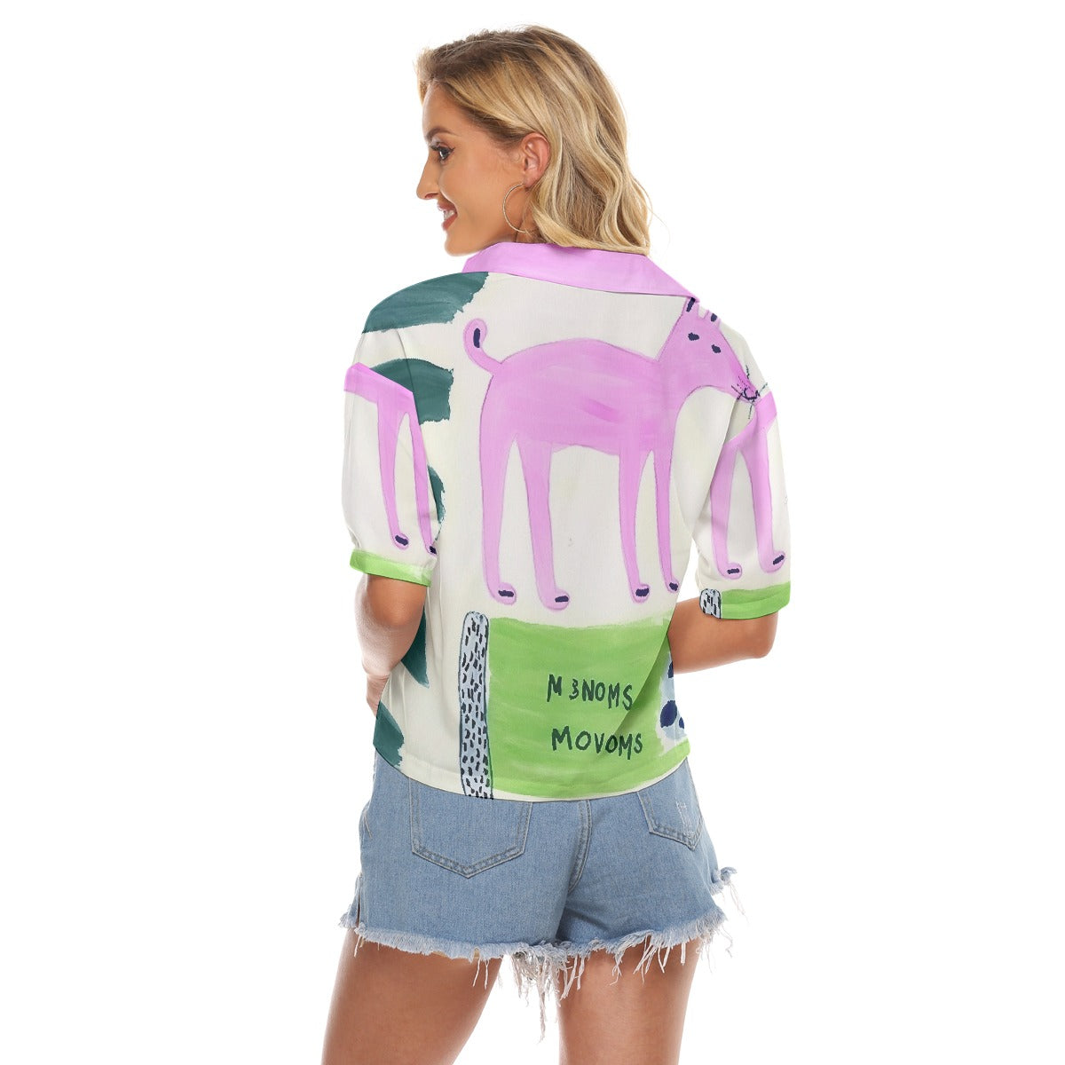 All-Over Print Women's V-neck Shirts