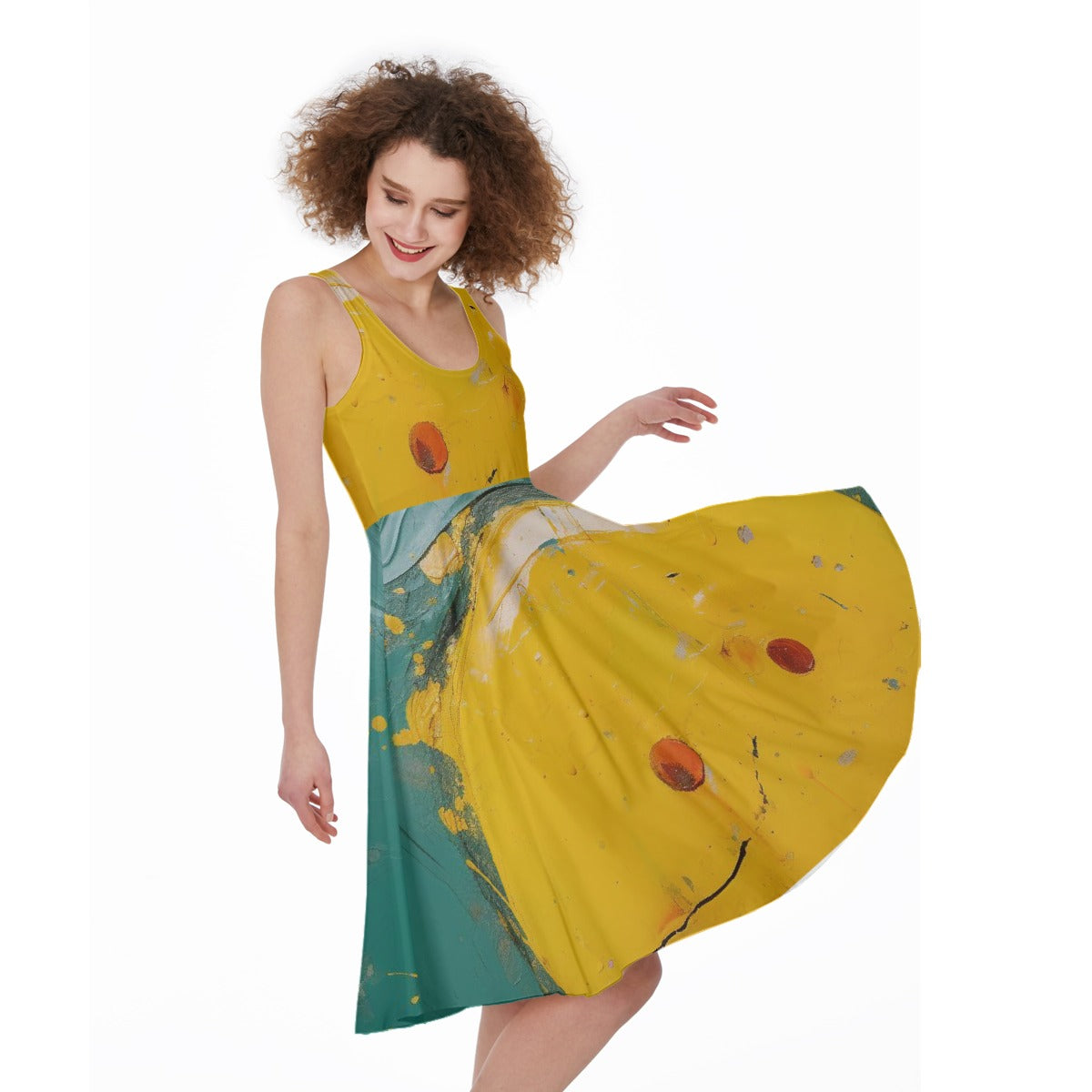 All-Over Print Women's Sleeveless Dress