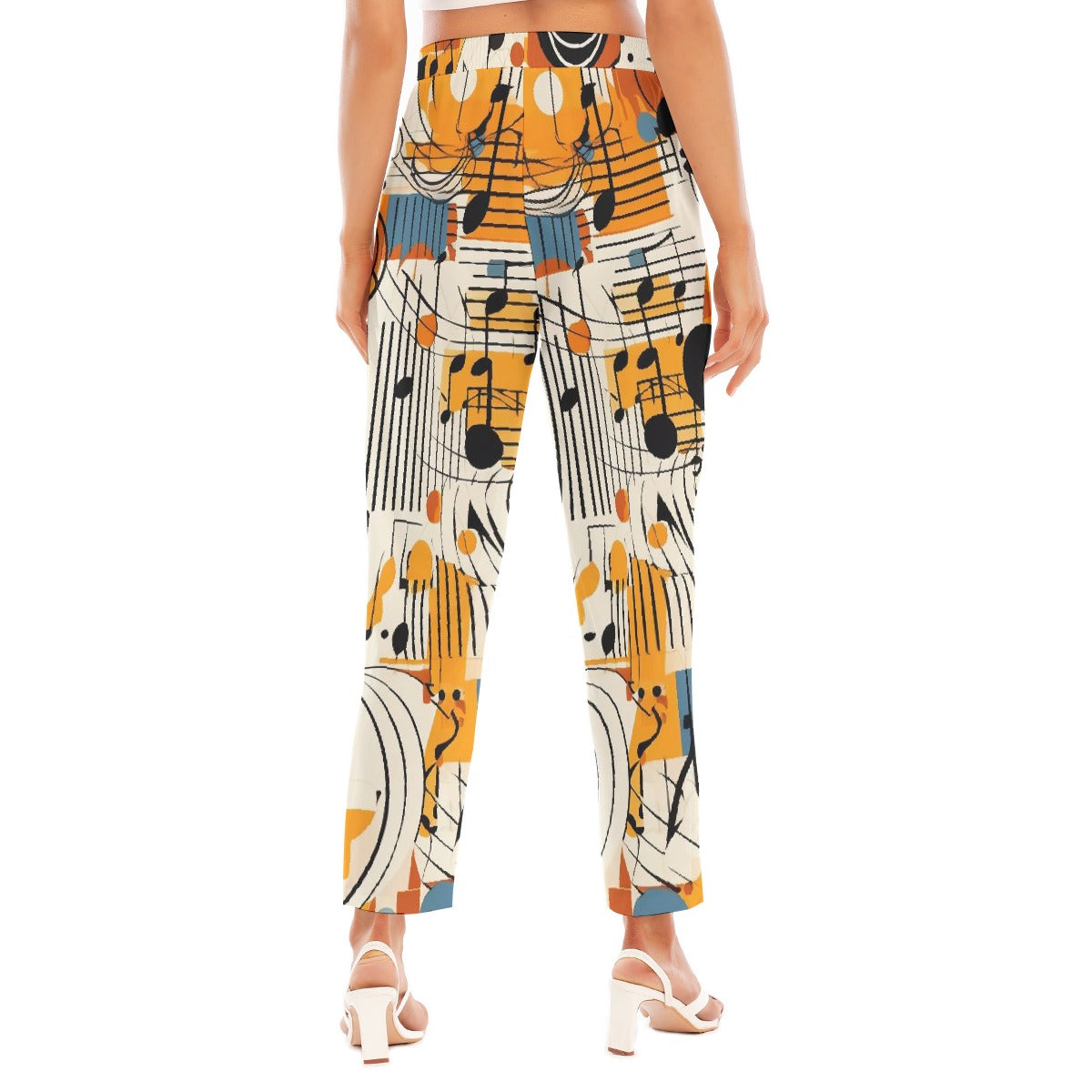 All-Over Print Women's Loose Straight-leg Pants