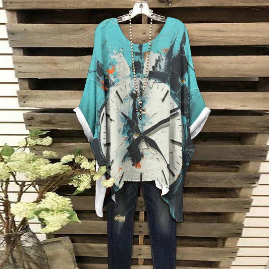 All-Over Print Women's Bat Sleeve Shirt