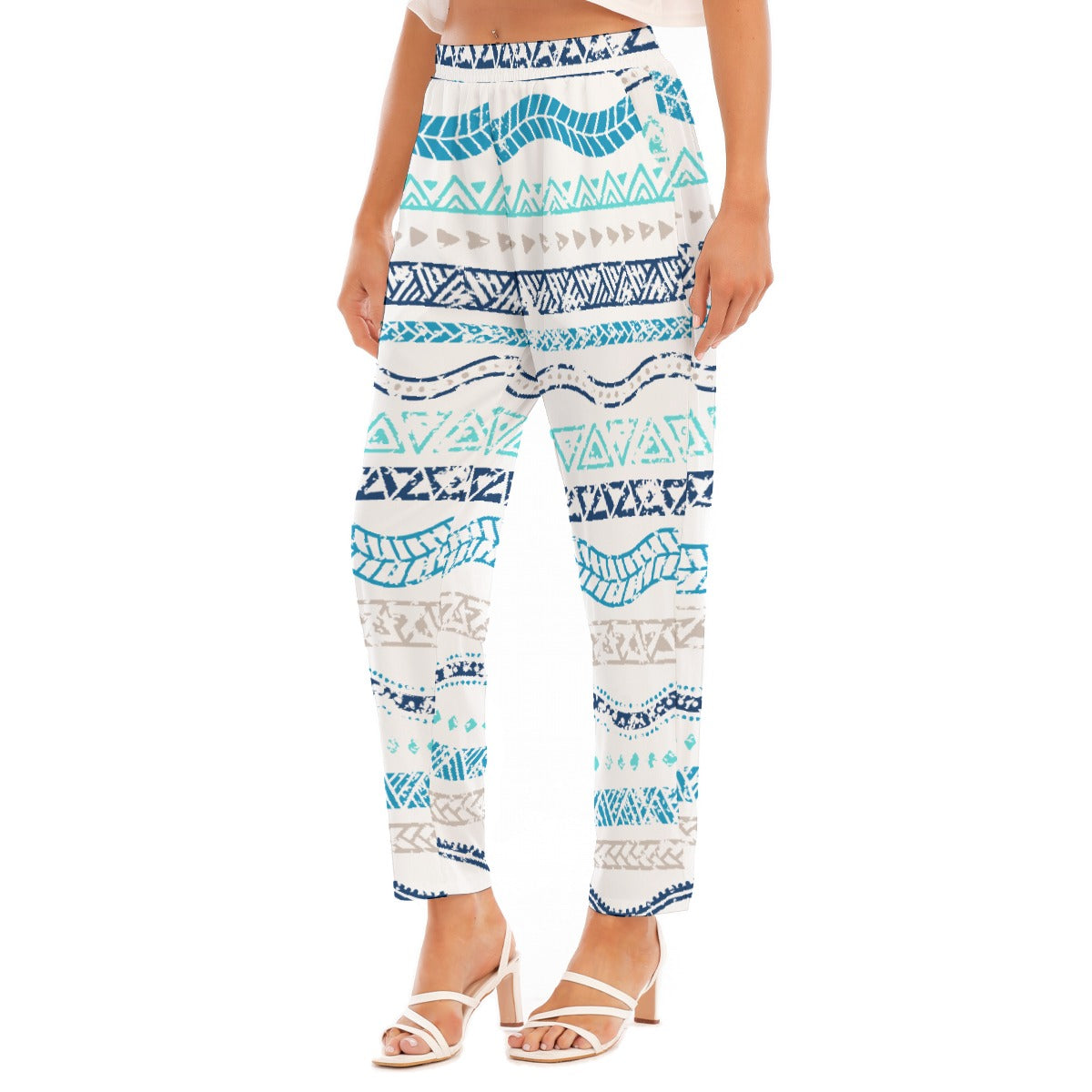 All-Over Print Women's Loose Straight-leg Pants