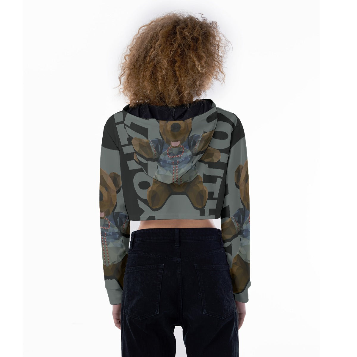 All-Over Print Women's Crop Top Hoodie