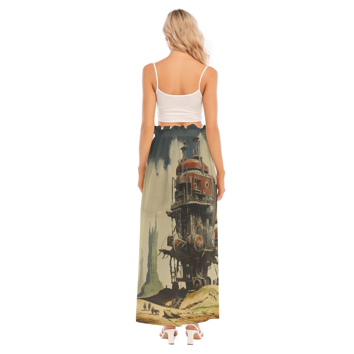 All-Over Print Women's Side Split Skirt