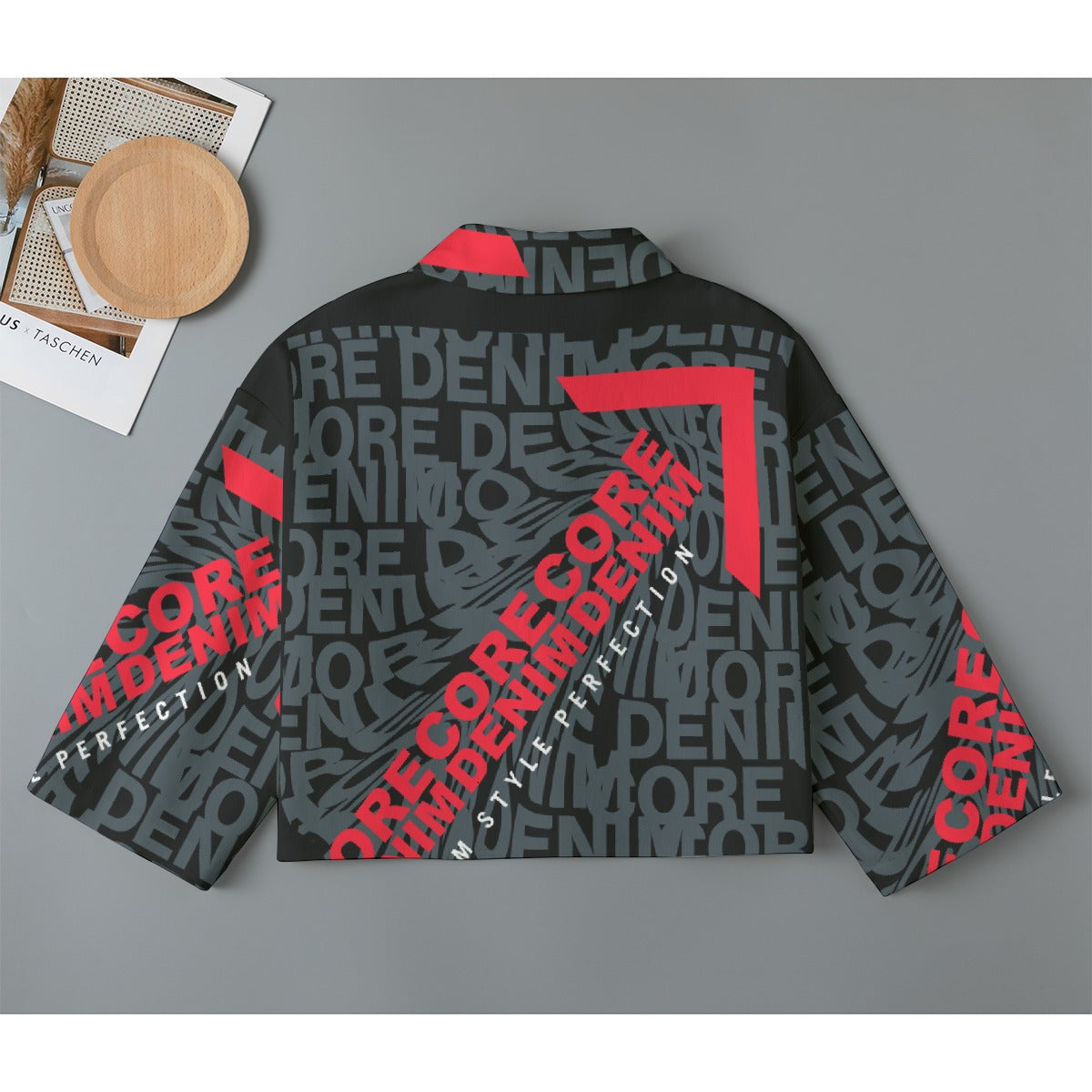 All-Over Print Women's Cropped Jacket | 245GSM Cotton