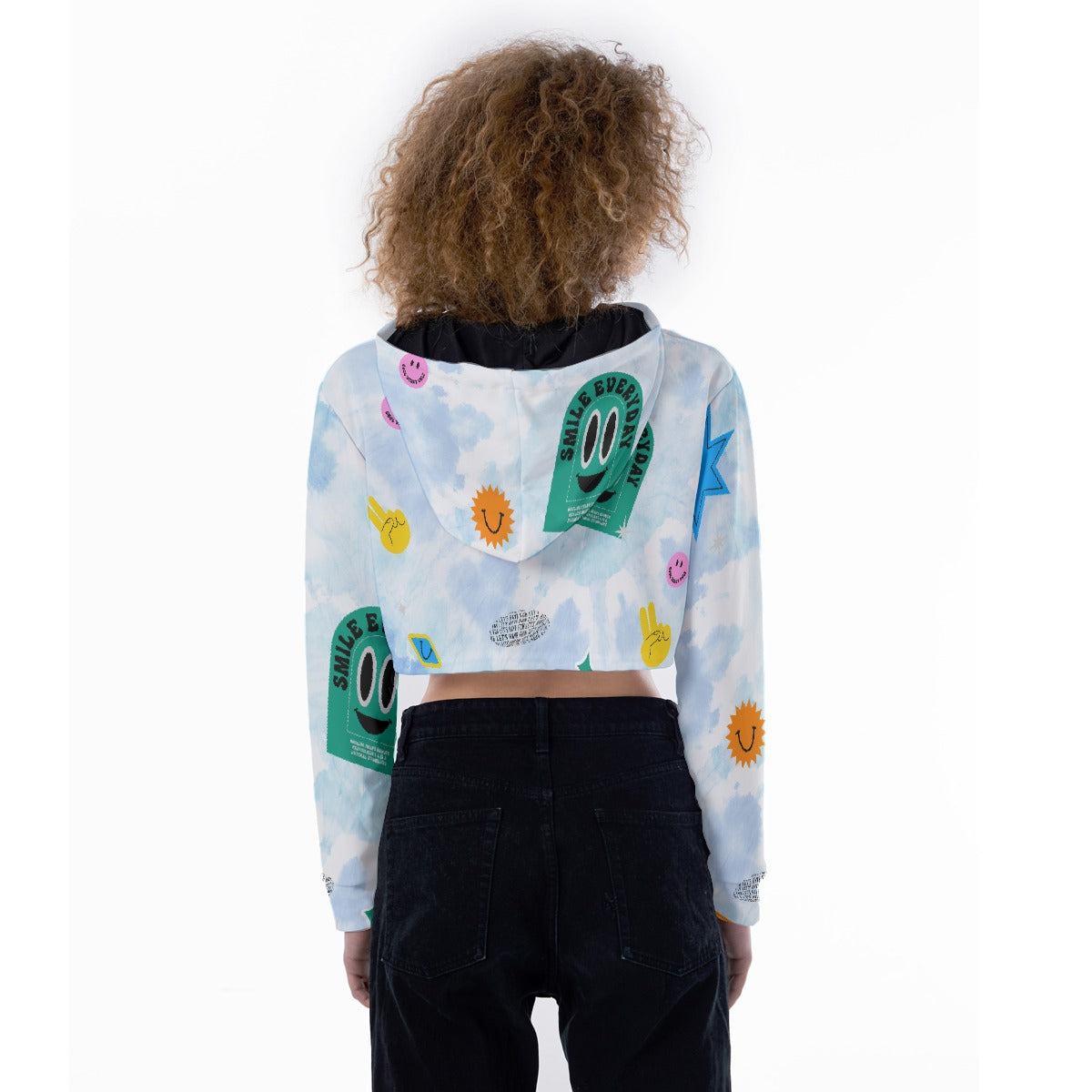 All-Over Print Women's Crop Top Hoodie