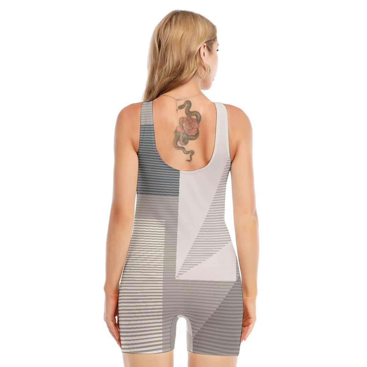 All-Over Print Women's Sleeveless One-piece Swimsuit
