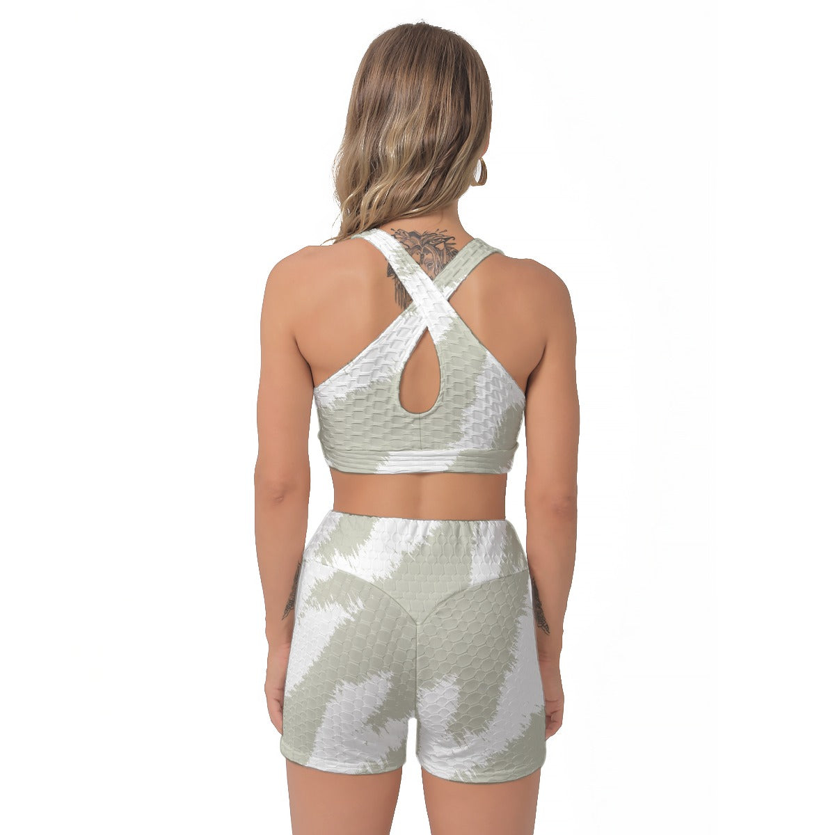 All-Over Print Women's Sports Bra Suit