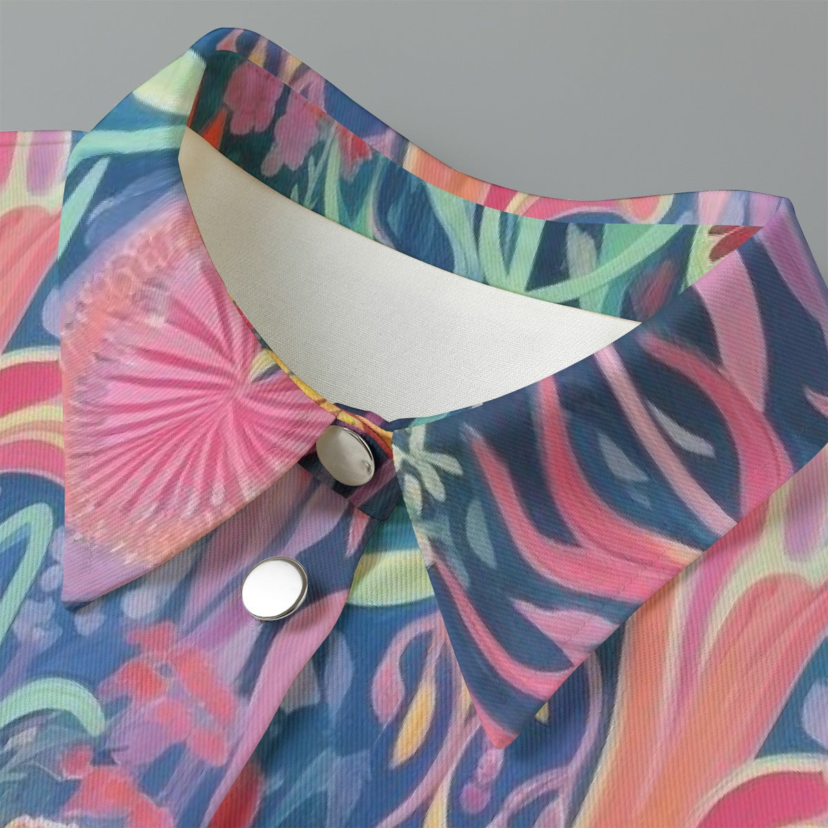 All-Over Print Women's Cropped Jacket | 245GSM Cotton