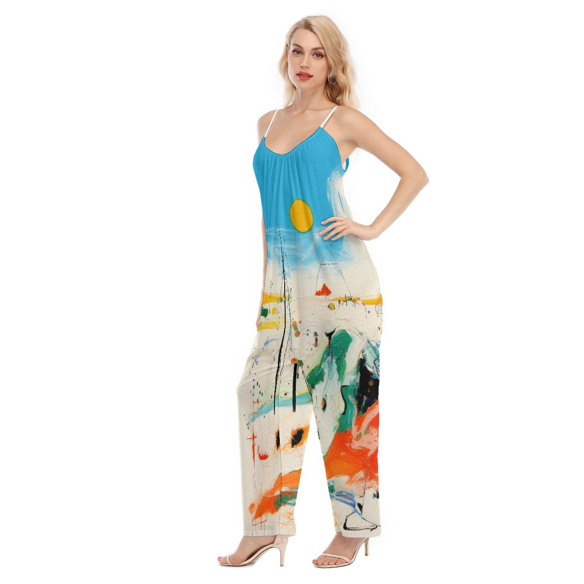 All-Over Print Women's Loose Cami Jumpsuit