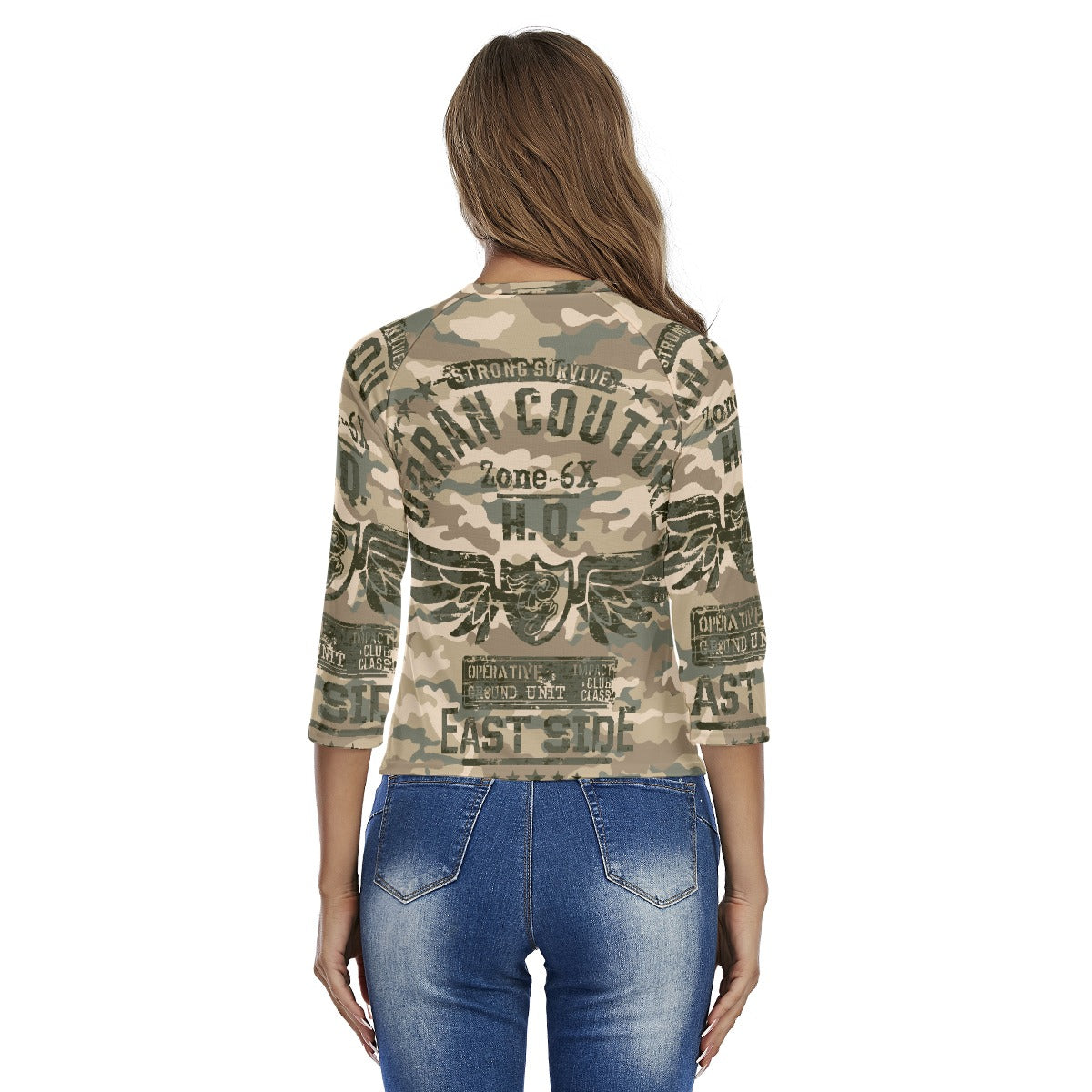 All-Over Print Women's Raglan Sleeves T-shirts