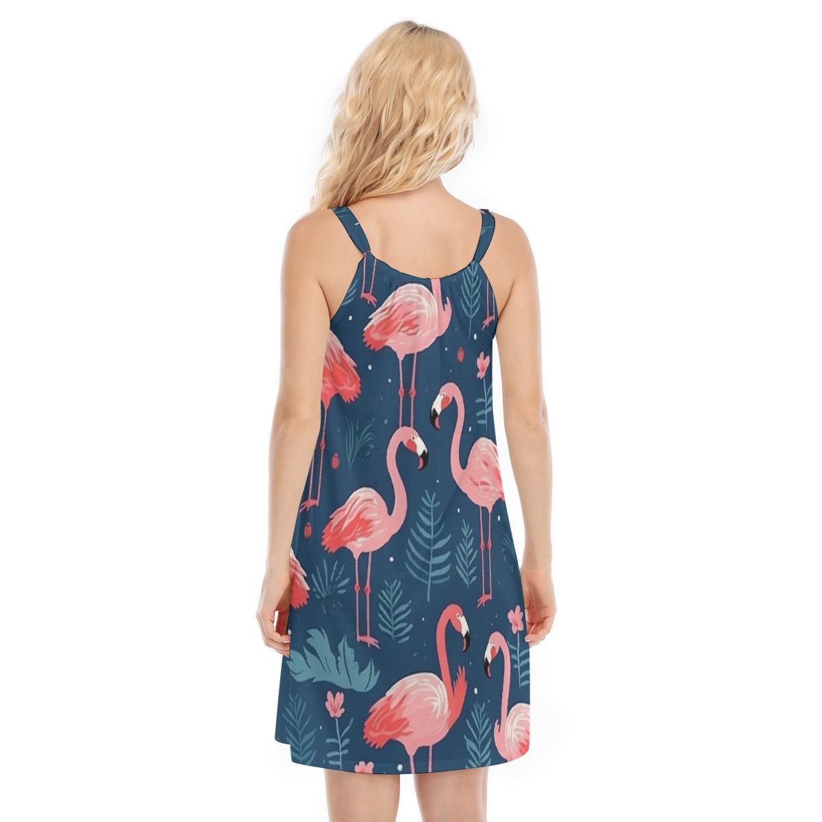 All-Over Print Women's O-neck Cami Dress