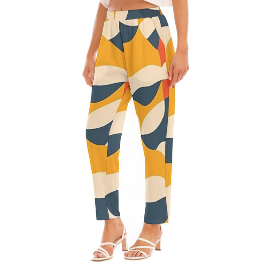 All-Over Print Women's Loose Straight-leg Pants