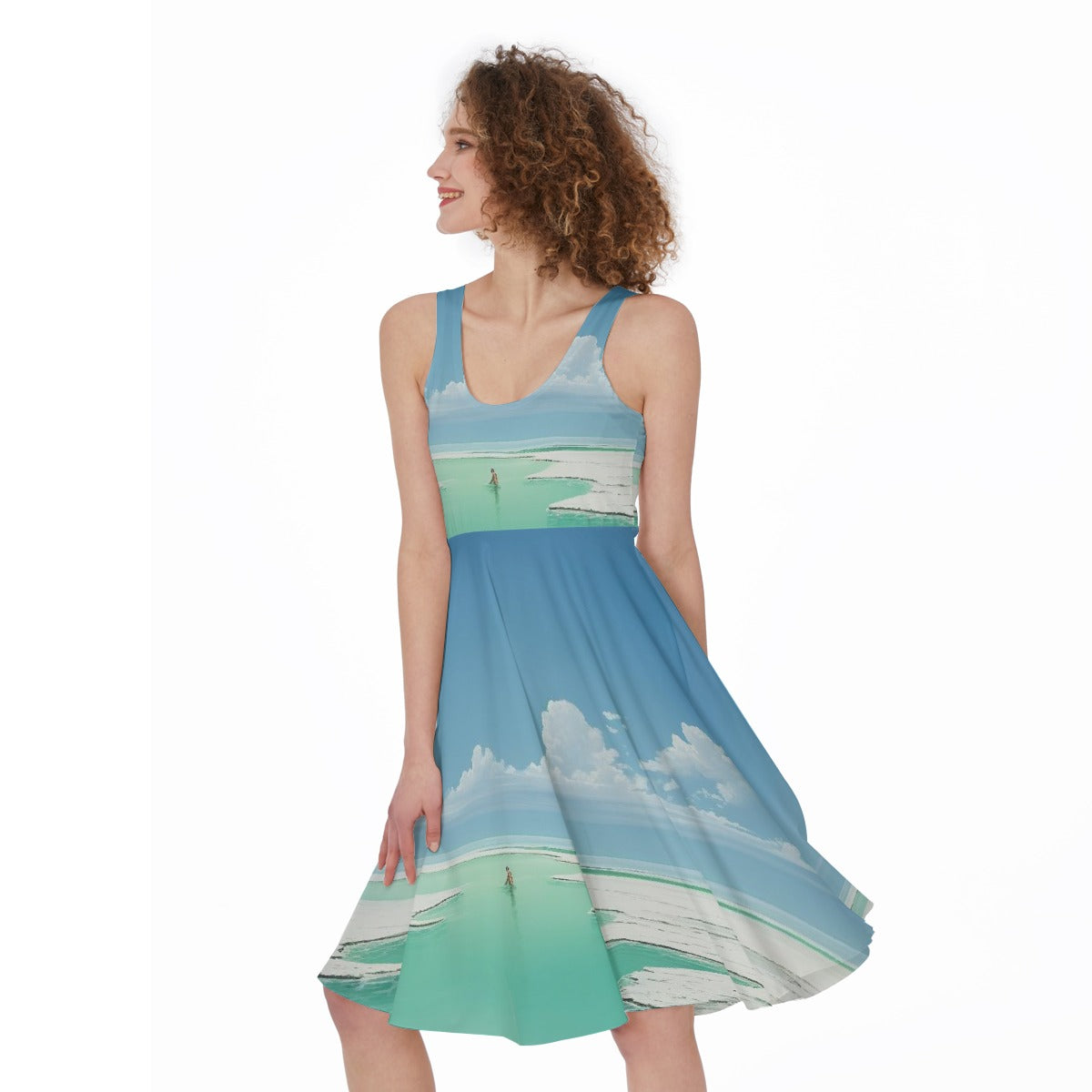 All-Over Print Women's Sleeveless Dress