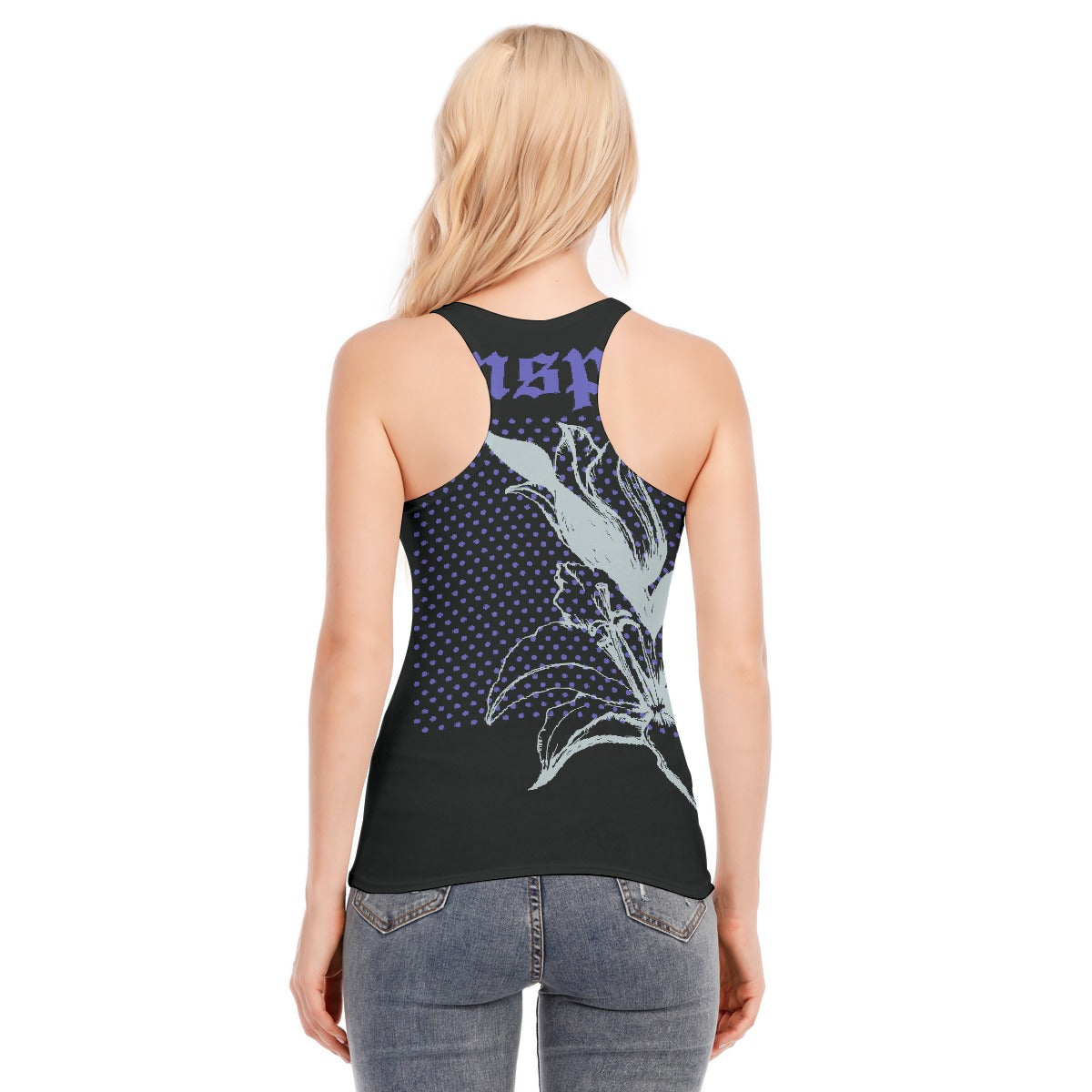 All-Over Print Women's Racer Vest | 190GSM Cotton