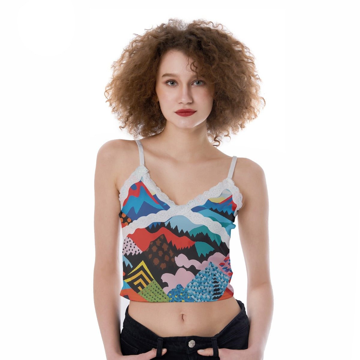 All-Over Print Women's Lace Camisole