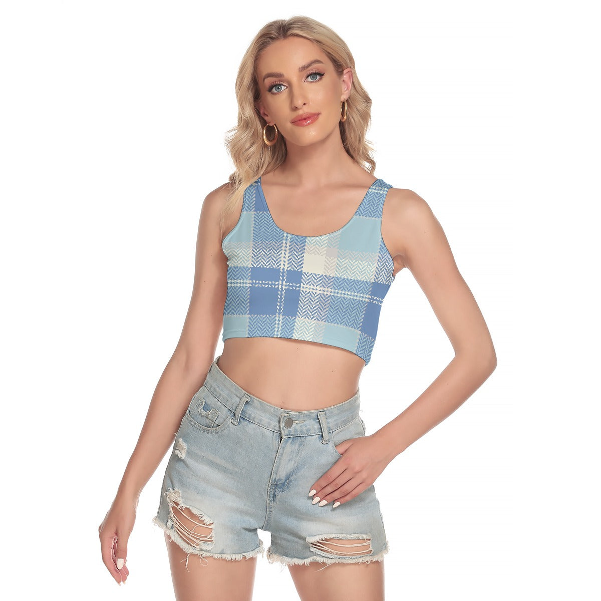 All-Over Print Women's Sport Crop Tank Top