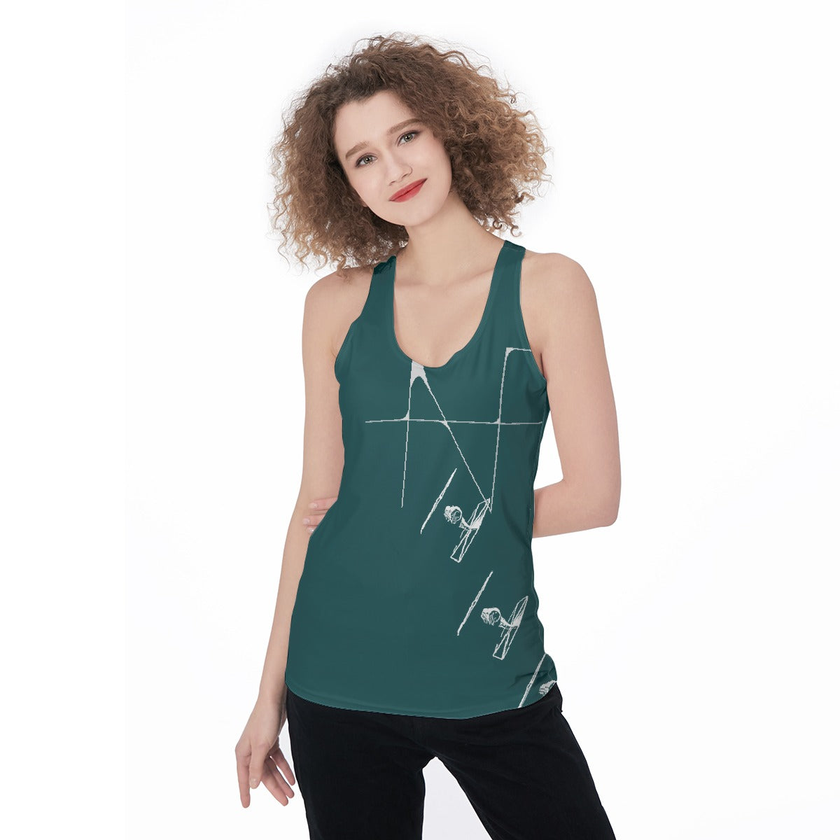 All-Over Print Women's Racerback Tank Top