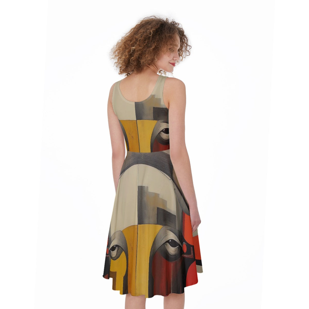 All-Over Print Women's Sleeveless Dress