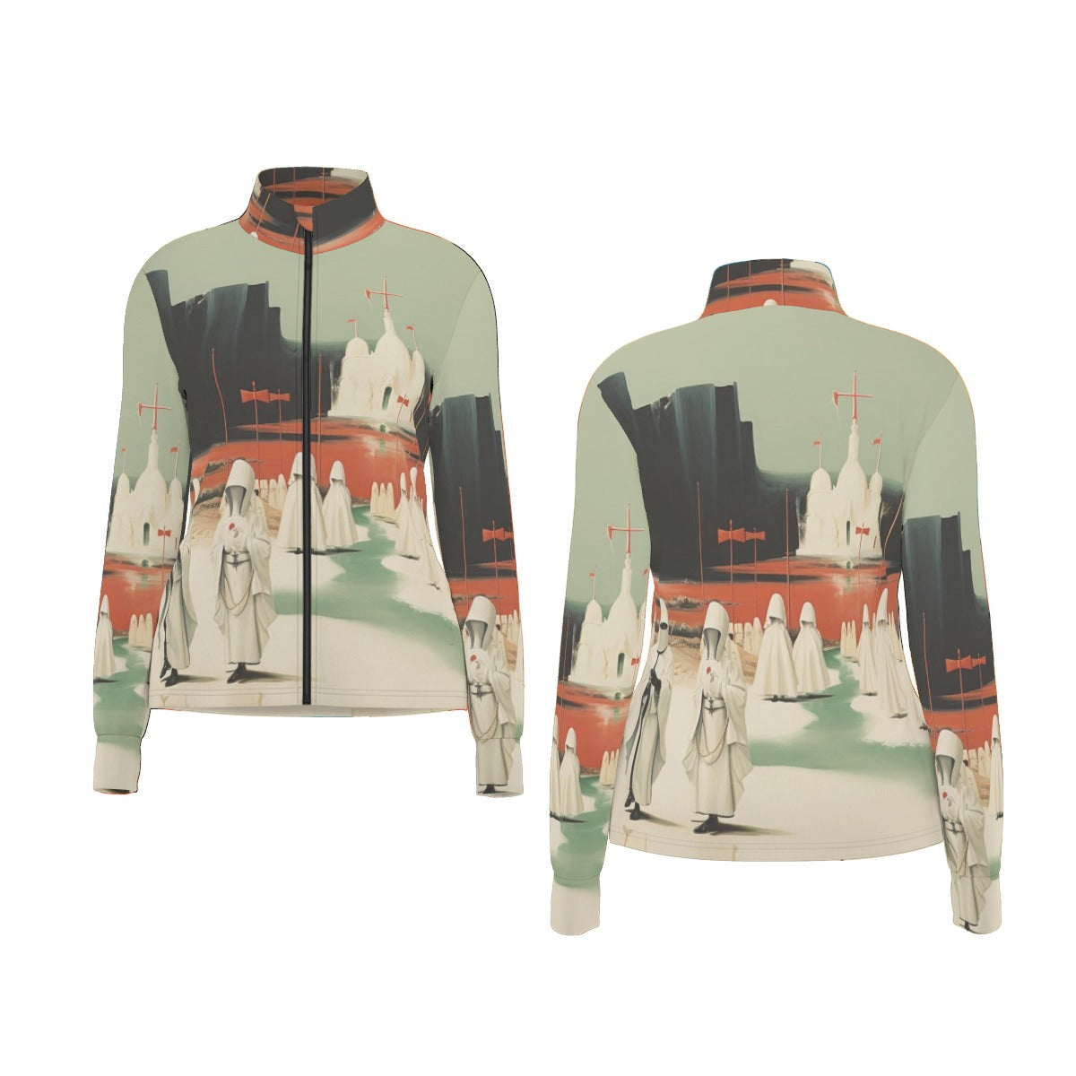 All-Over Print Women's Long Sleeve Thumbhole Jacket