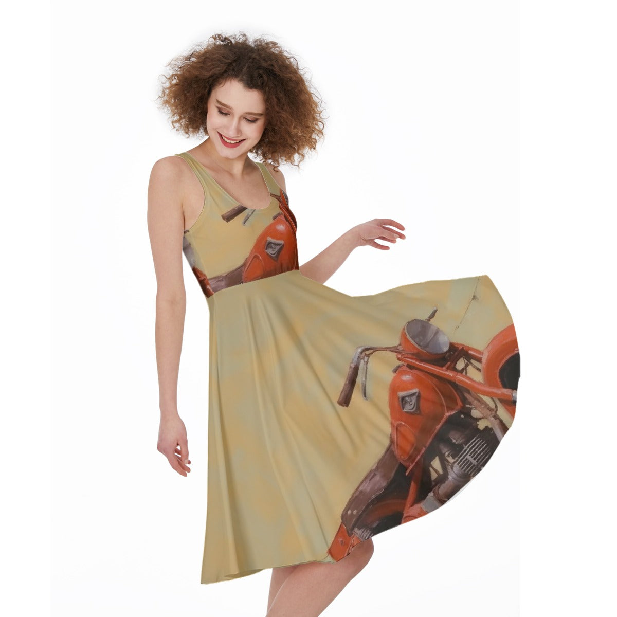 All-Over Print Women's Sleeveless Dress