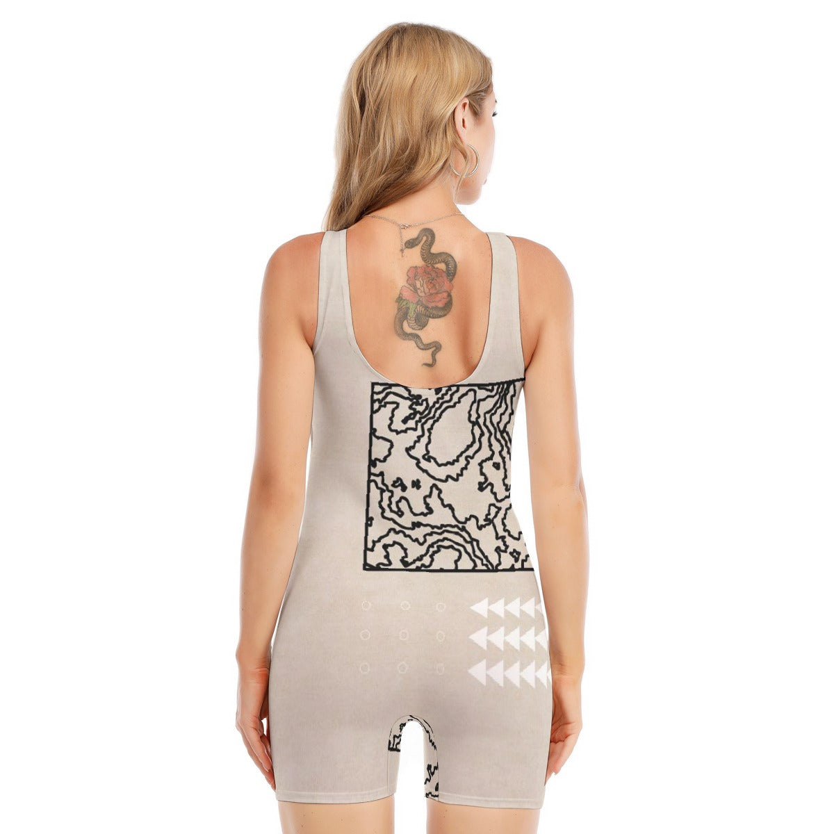 All-Over Print Women's Sleeveless One-piece Swimsuit