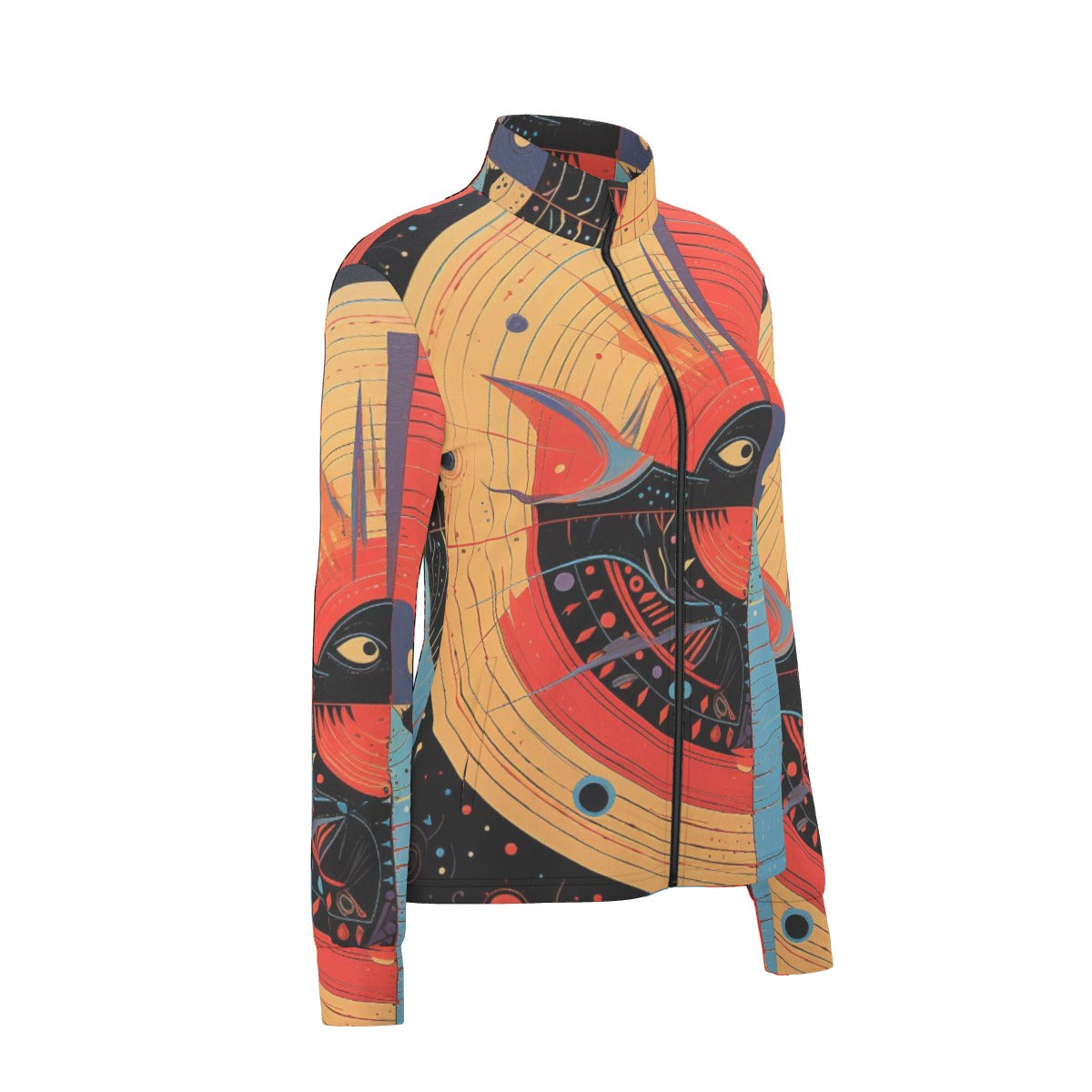 All-Over Print Women's Long Sleeve Thumbhole Jacket