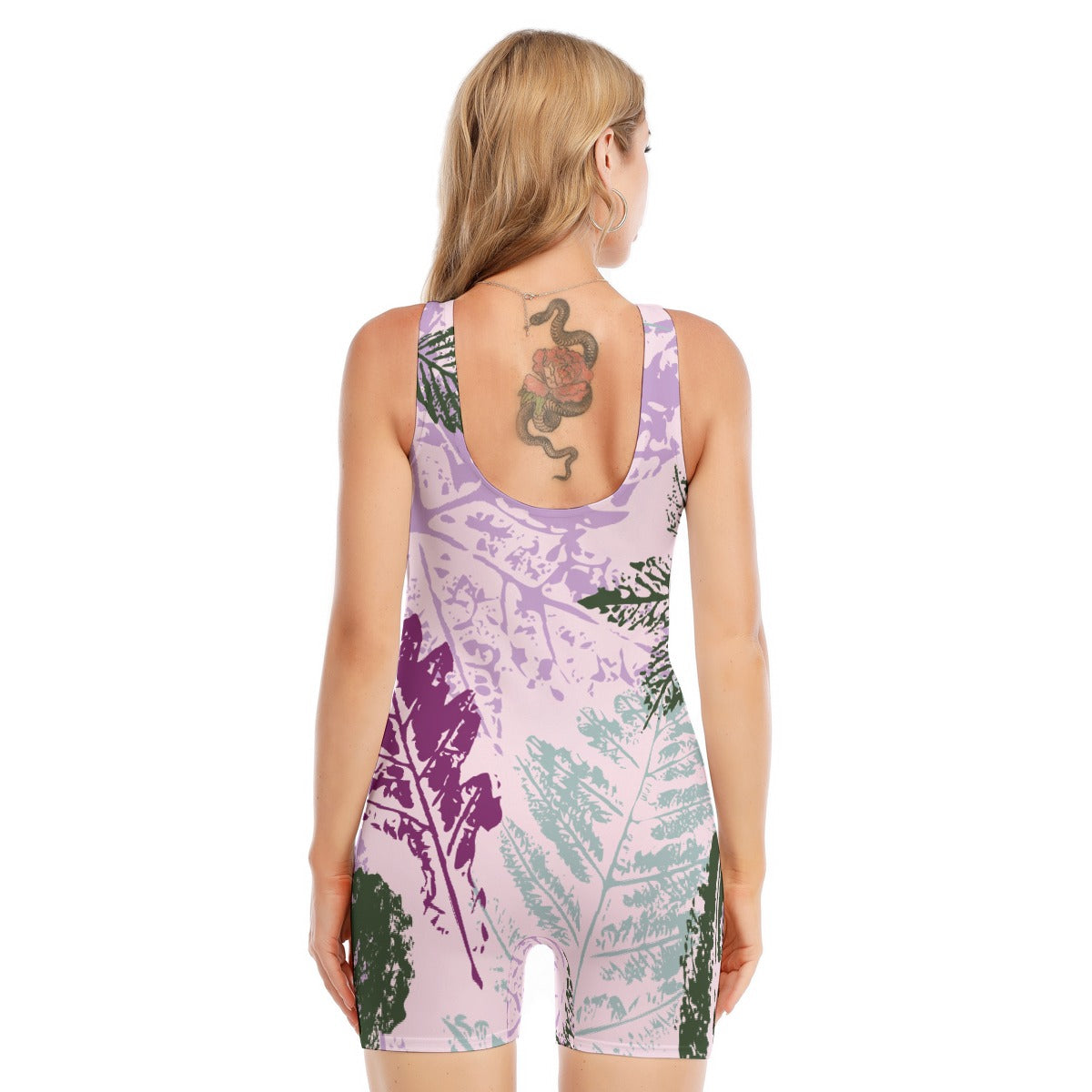 All-Over Print Women's Sleeveless One-piece Swimsuit