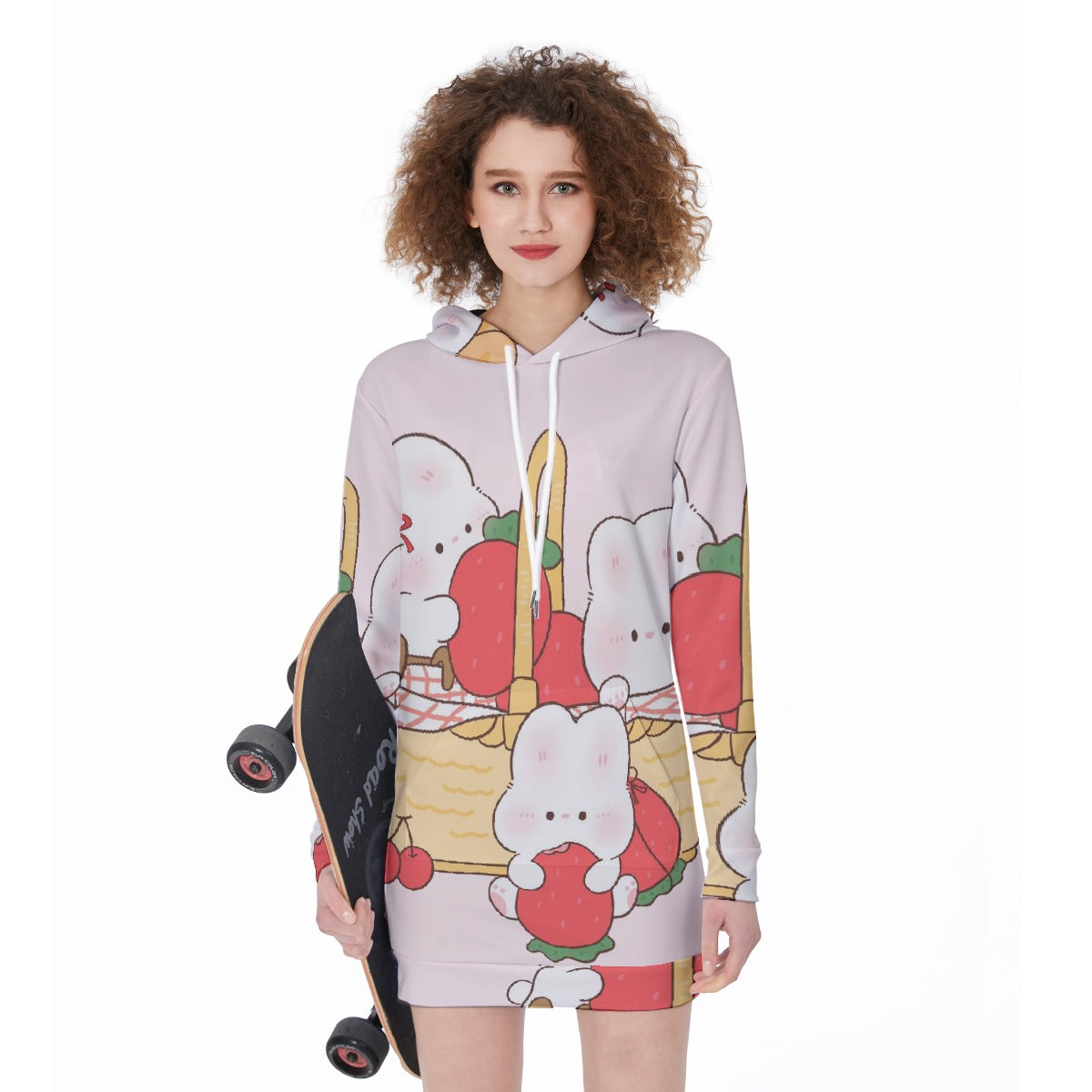 All-Over Print Women's Long Hoodie