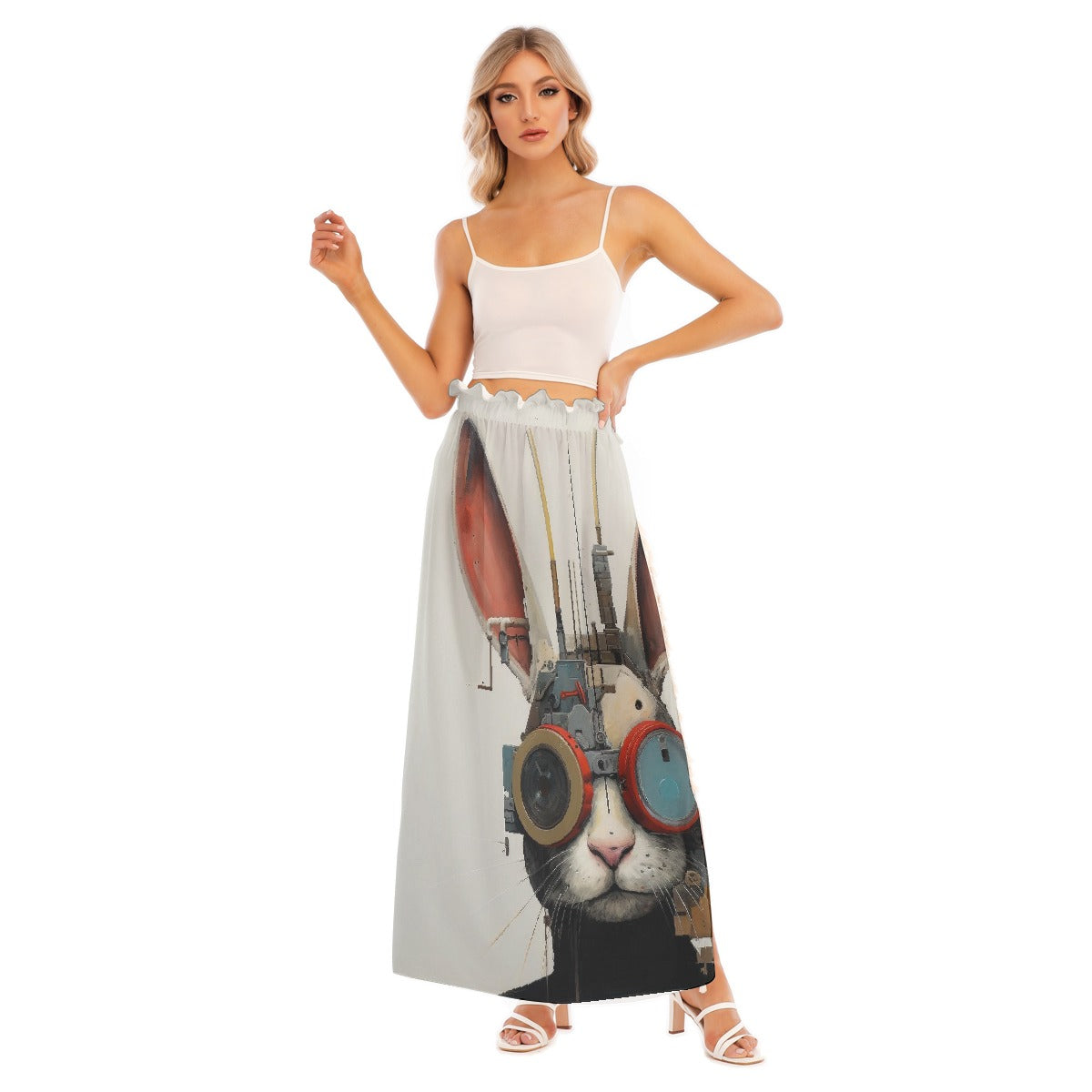 All-Over Print Women's Side Split Skirt