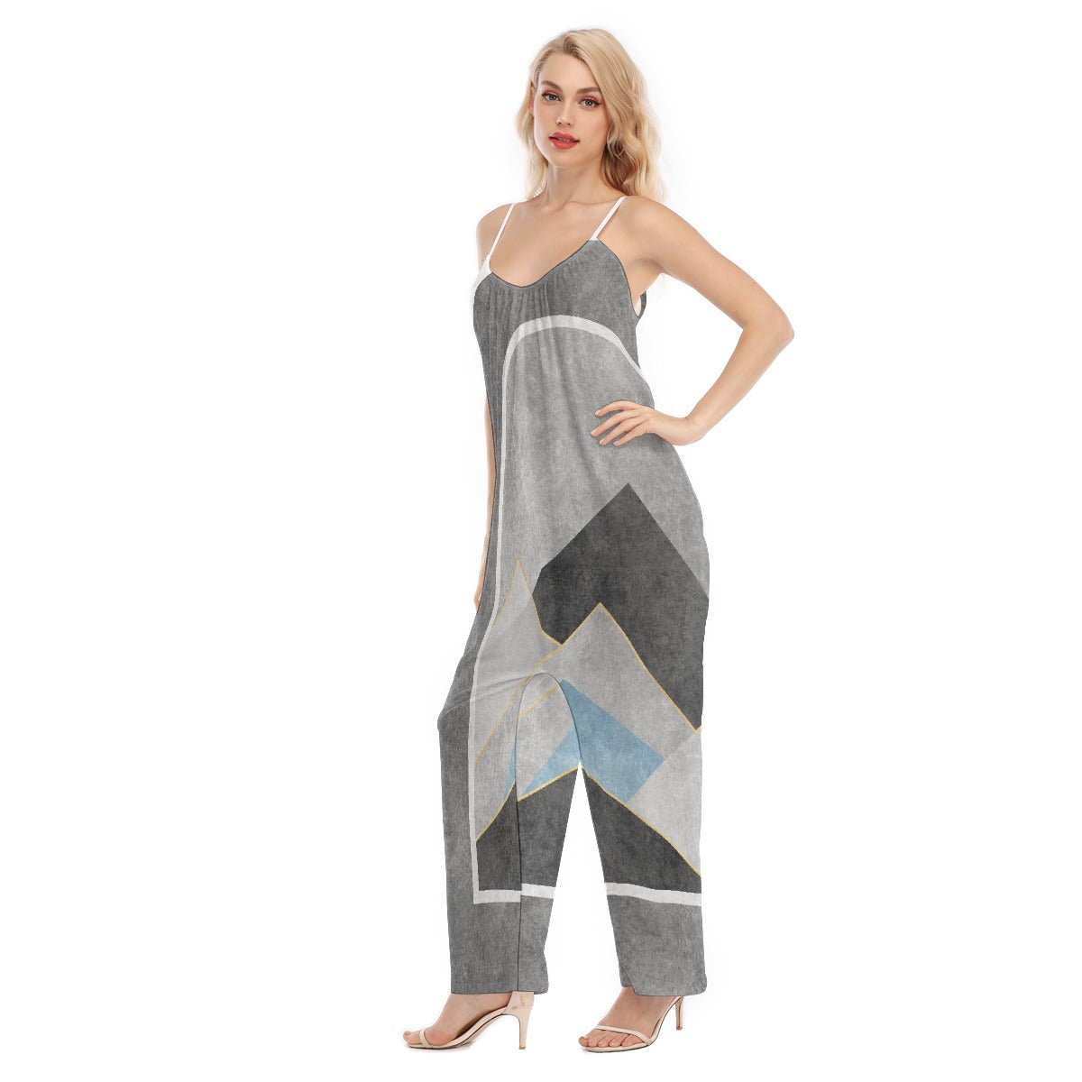 All-Over Print Women's Loose Cami Jumpsuit
