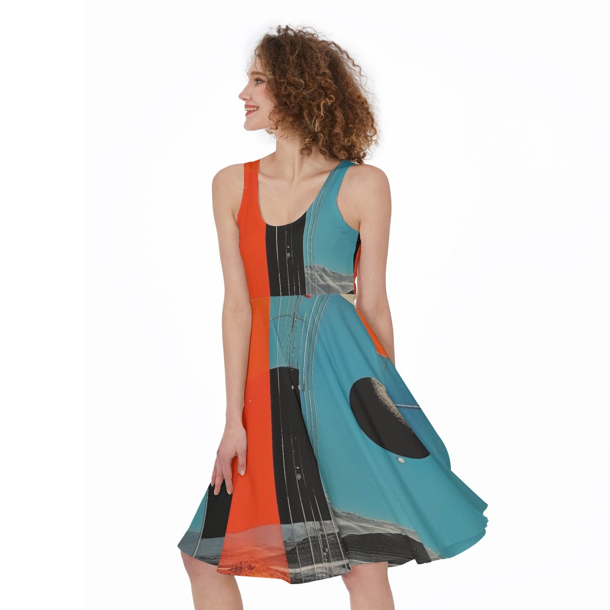 All-Over Print Women's Sleeveless Dress